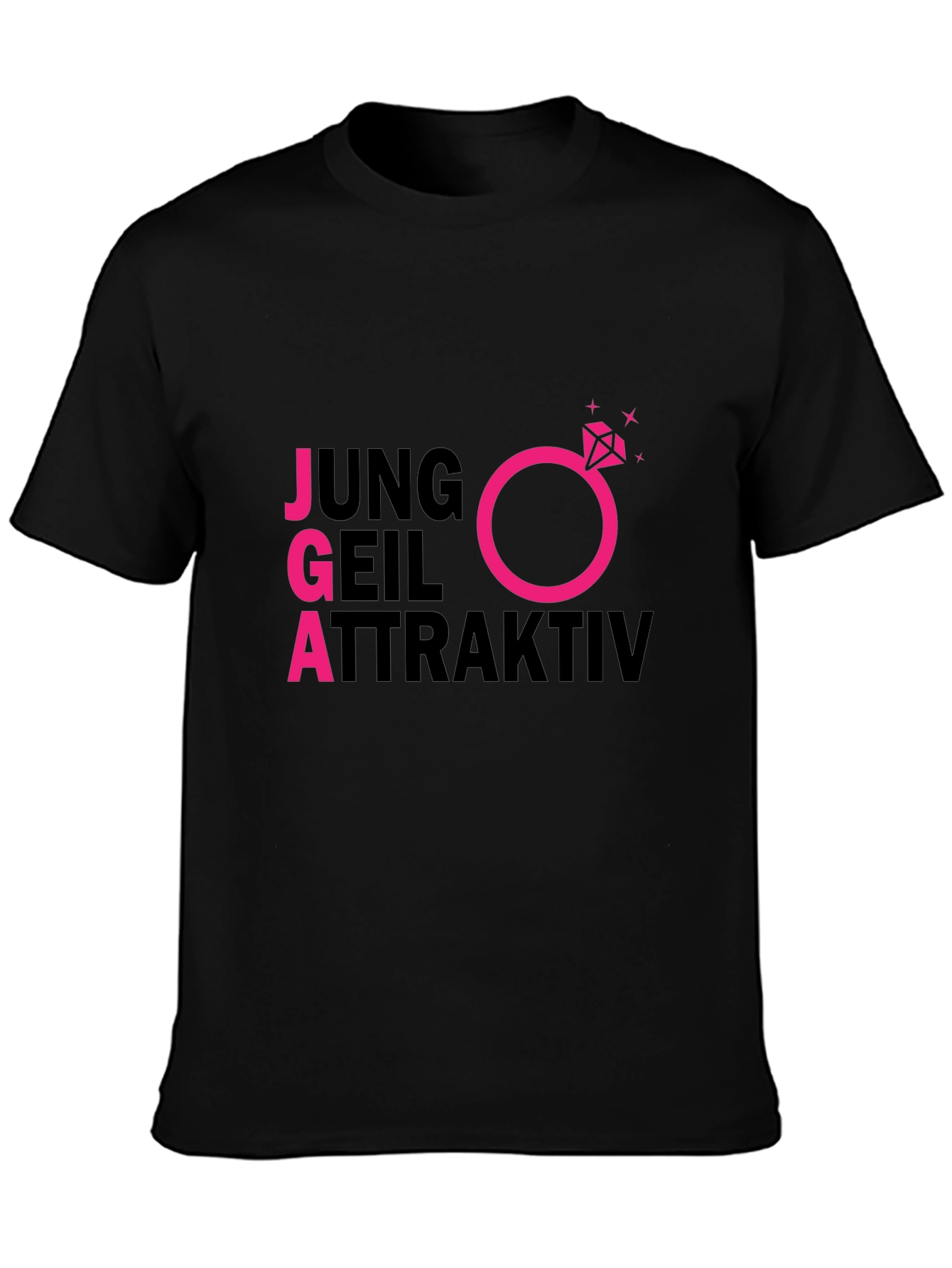 Black JGA Junggesellenabschied T-Shirt view 3