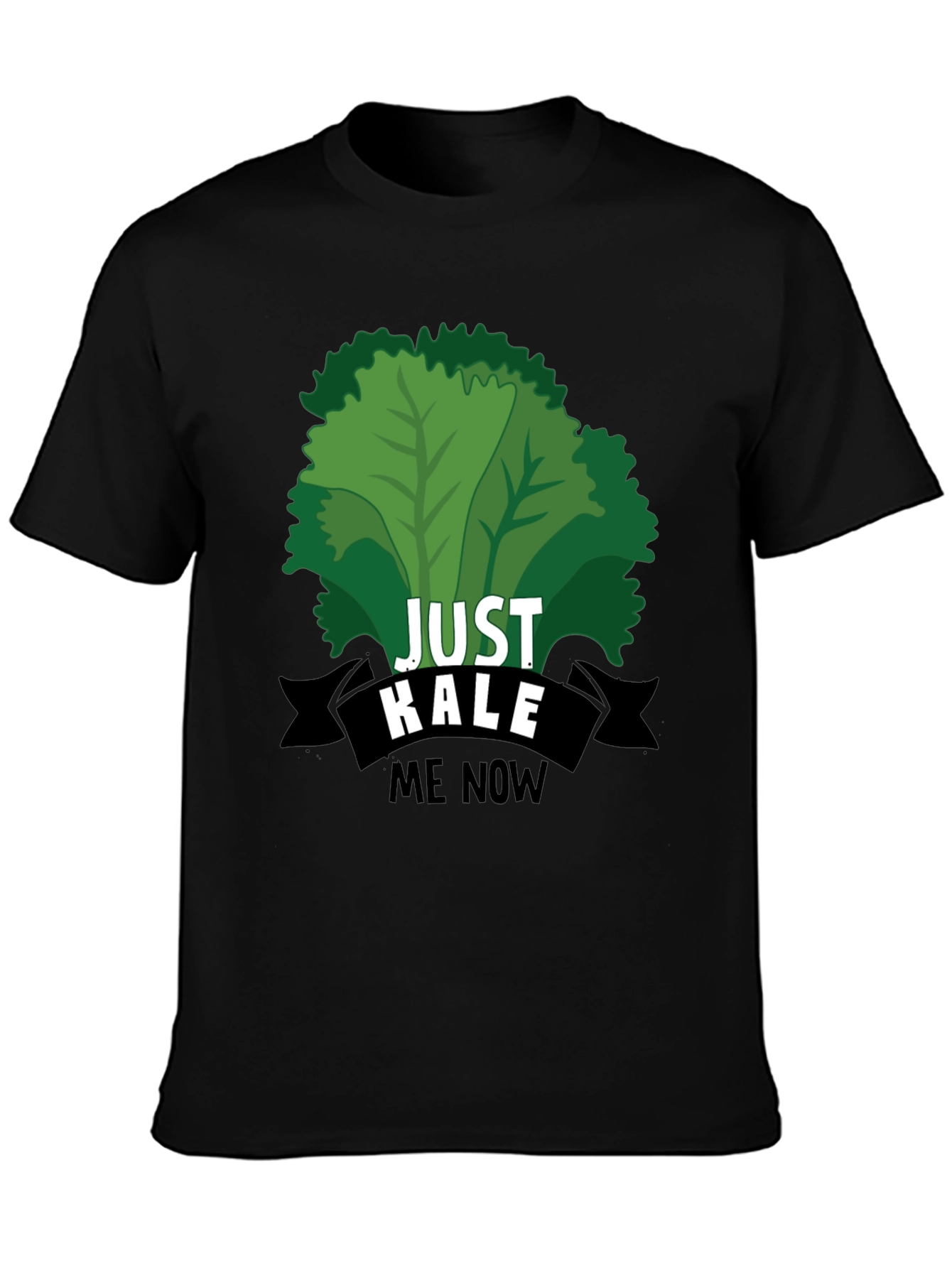 Black Just Kale Me Now T-Shirt view 3