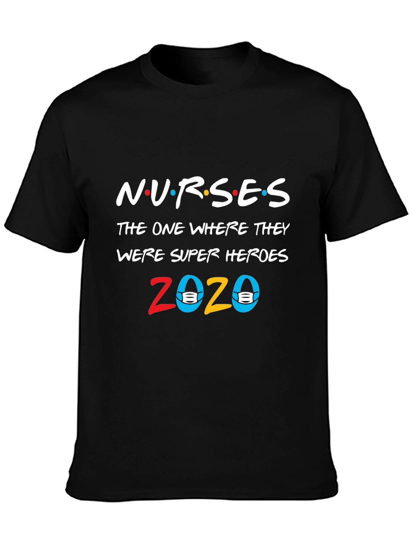 Black Nurses Super Heroes 2020 T-Shirt view 3
