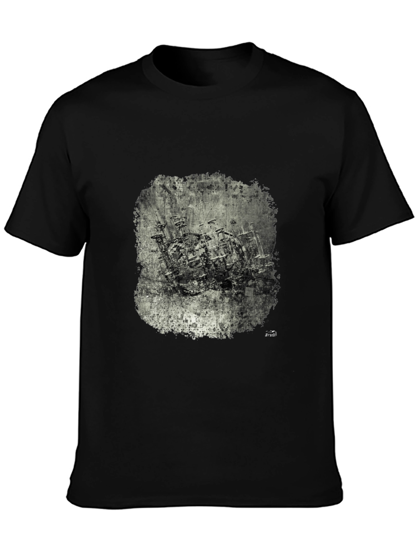 Black Urban Decay Graphic Tee - Black Cotton Blend view 3