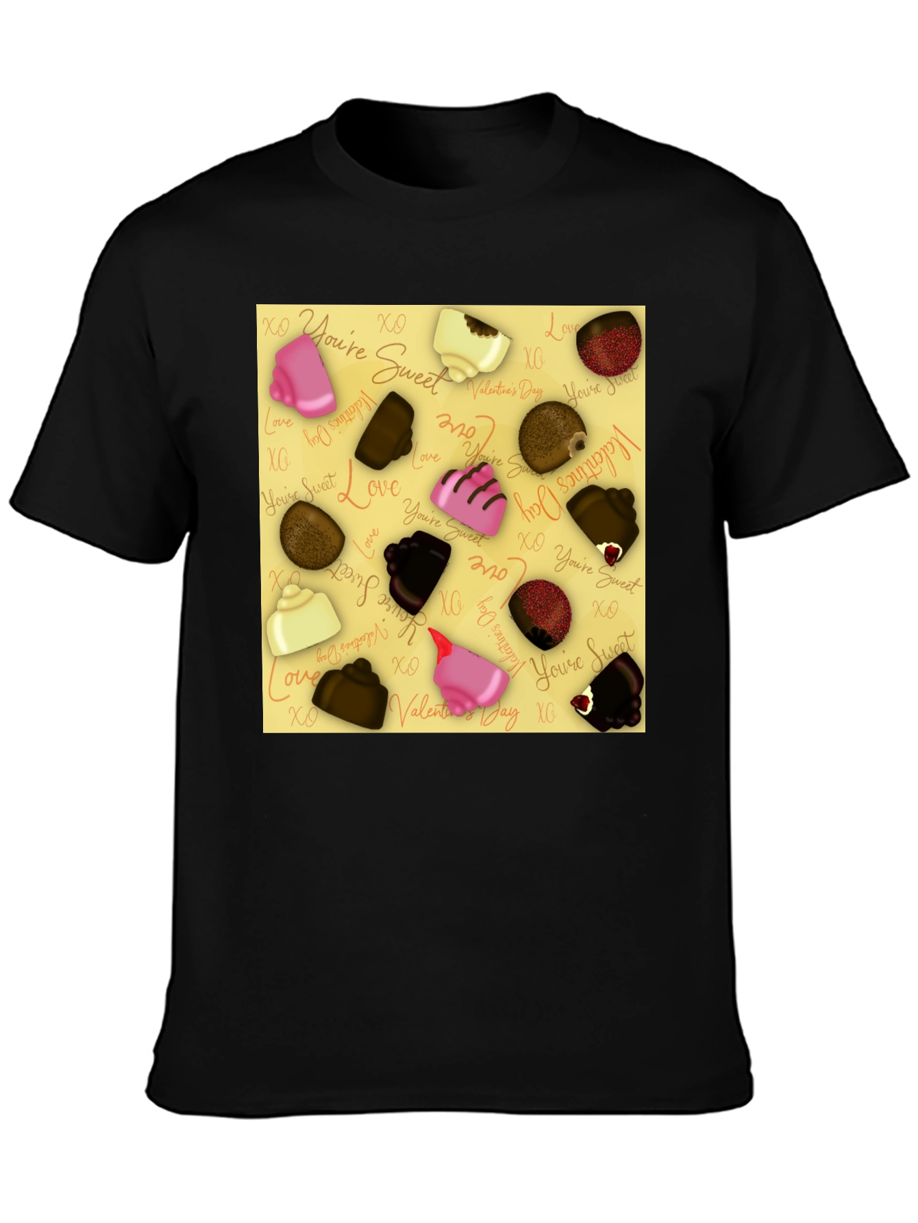 Black Sweet Treat T-Shirt: Chocolate Lover's Delight view 3