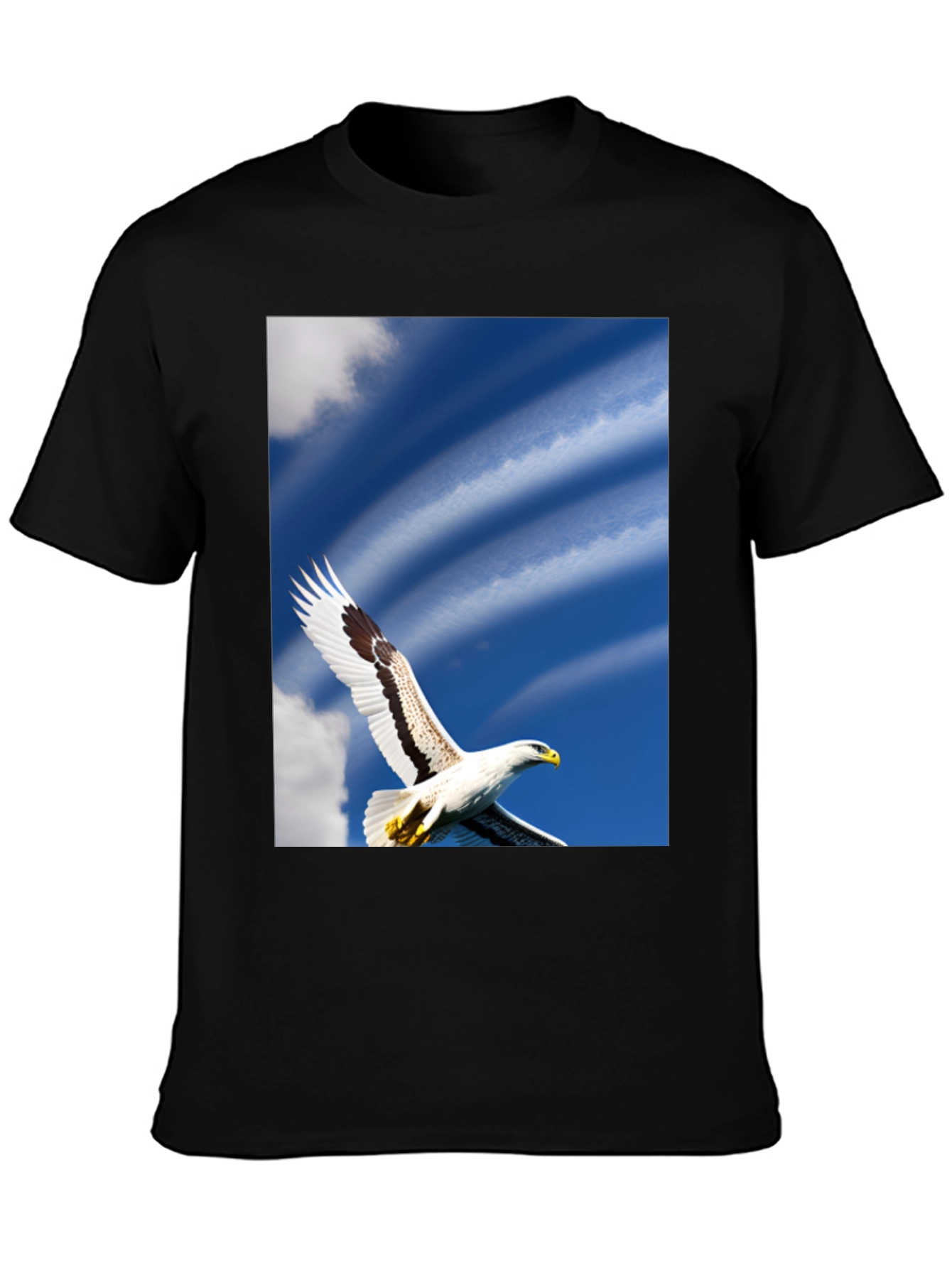Black Eagle Sky Graphic Tee - Soaring Freedom view 3