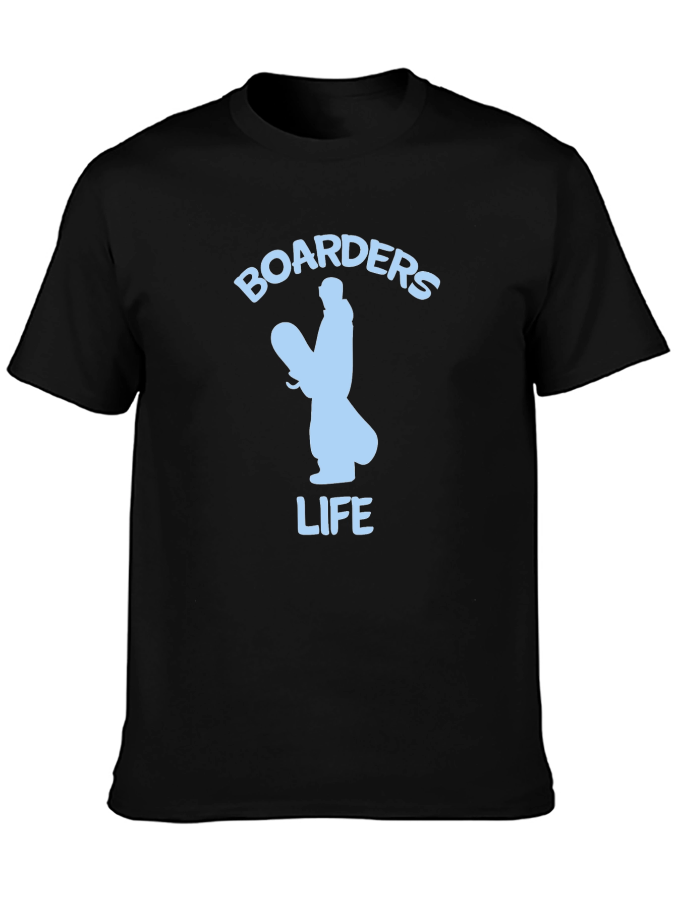 Black Boarders Life Graphic Tee - Snowboarder Apparel view 3