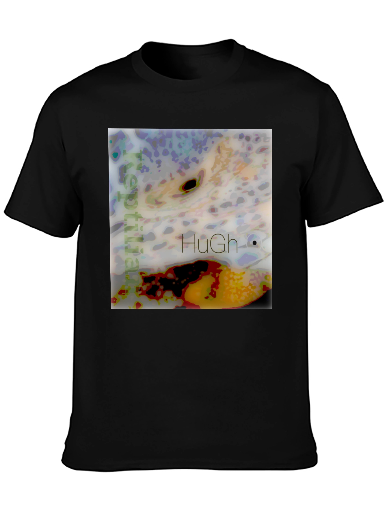 Black Abstract Graphic Tee - Unique Design, Soft Cotton Blend view 3