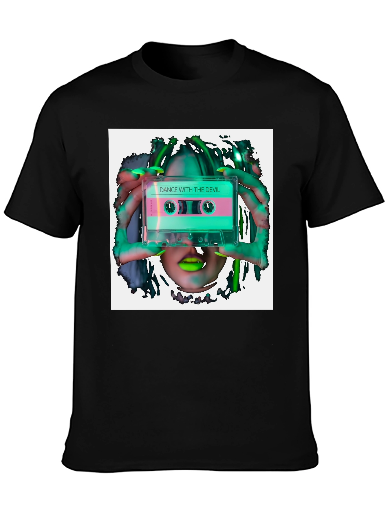 Black Dance With The Devil Cassette Graphic Tee view 3