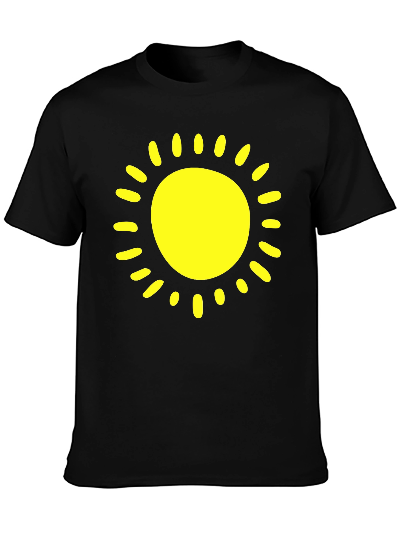 Black Sunshine Graphic Black T-Shirt | Summer Vibes view 3