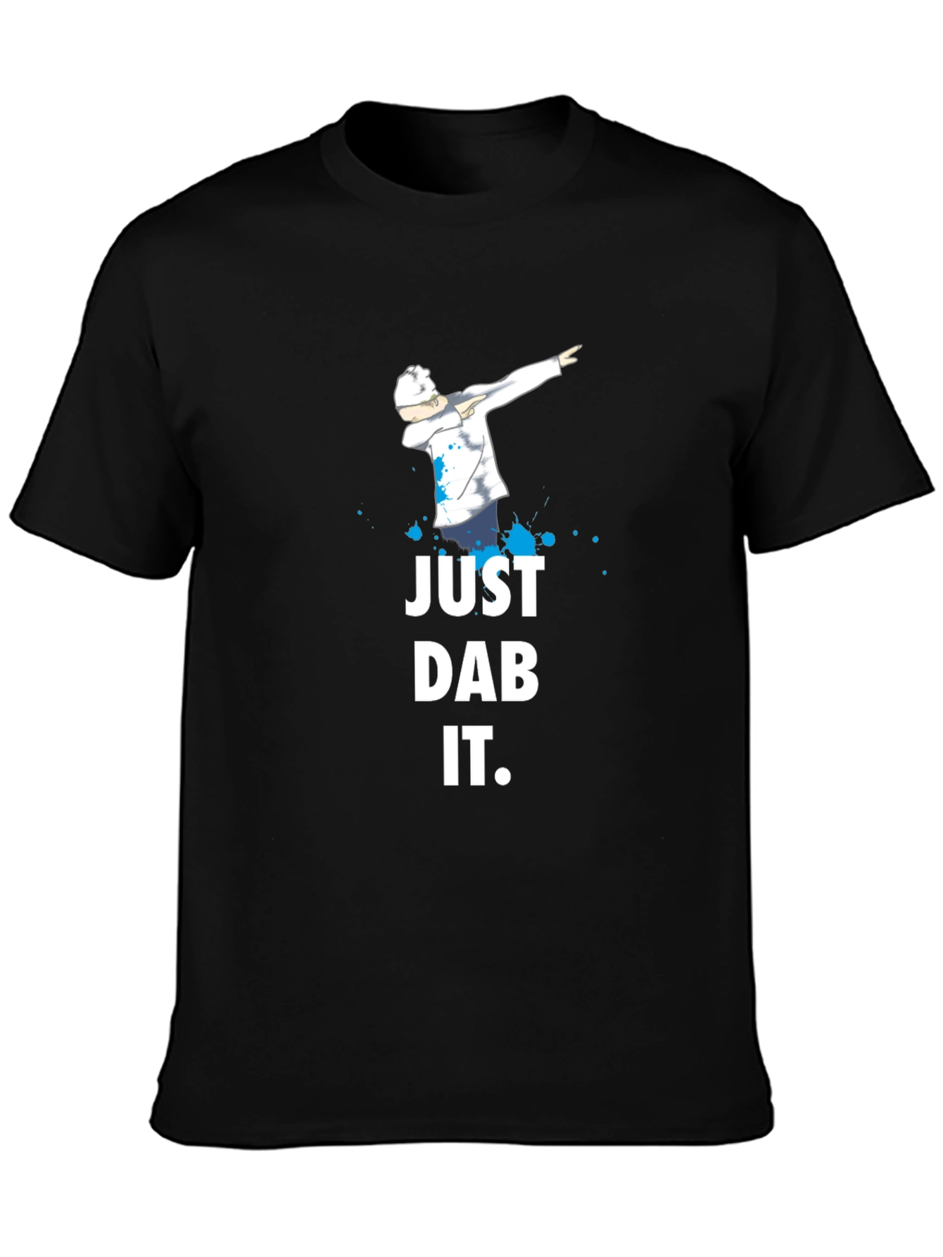 Black Just Dab It T-Shirt - Trendy Graphic Tee view 3