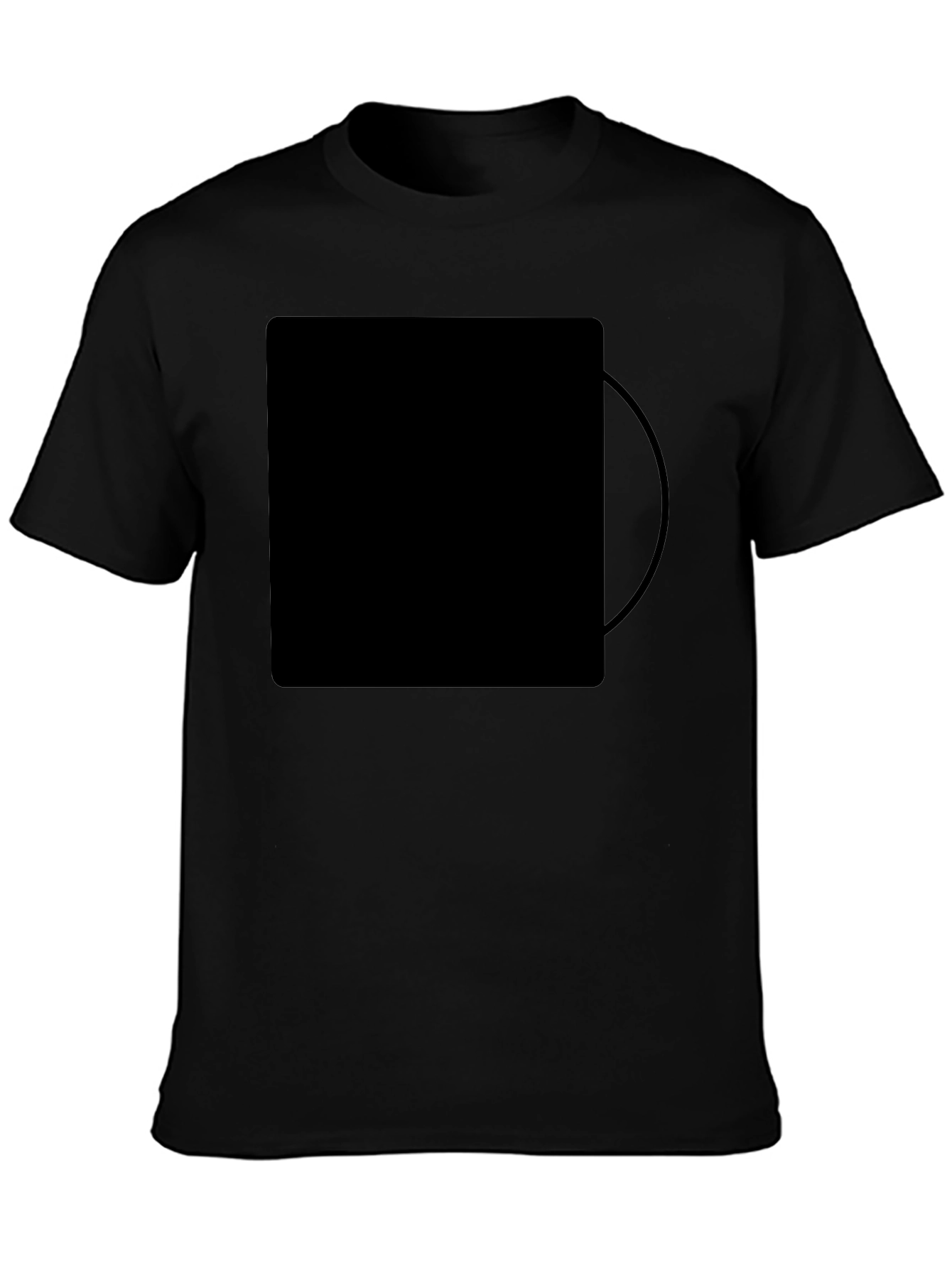 Black Classic Black Men's T-Shirt view 3