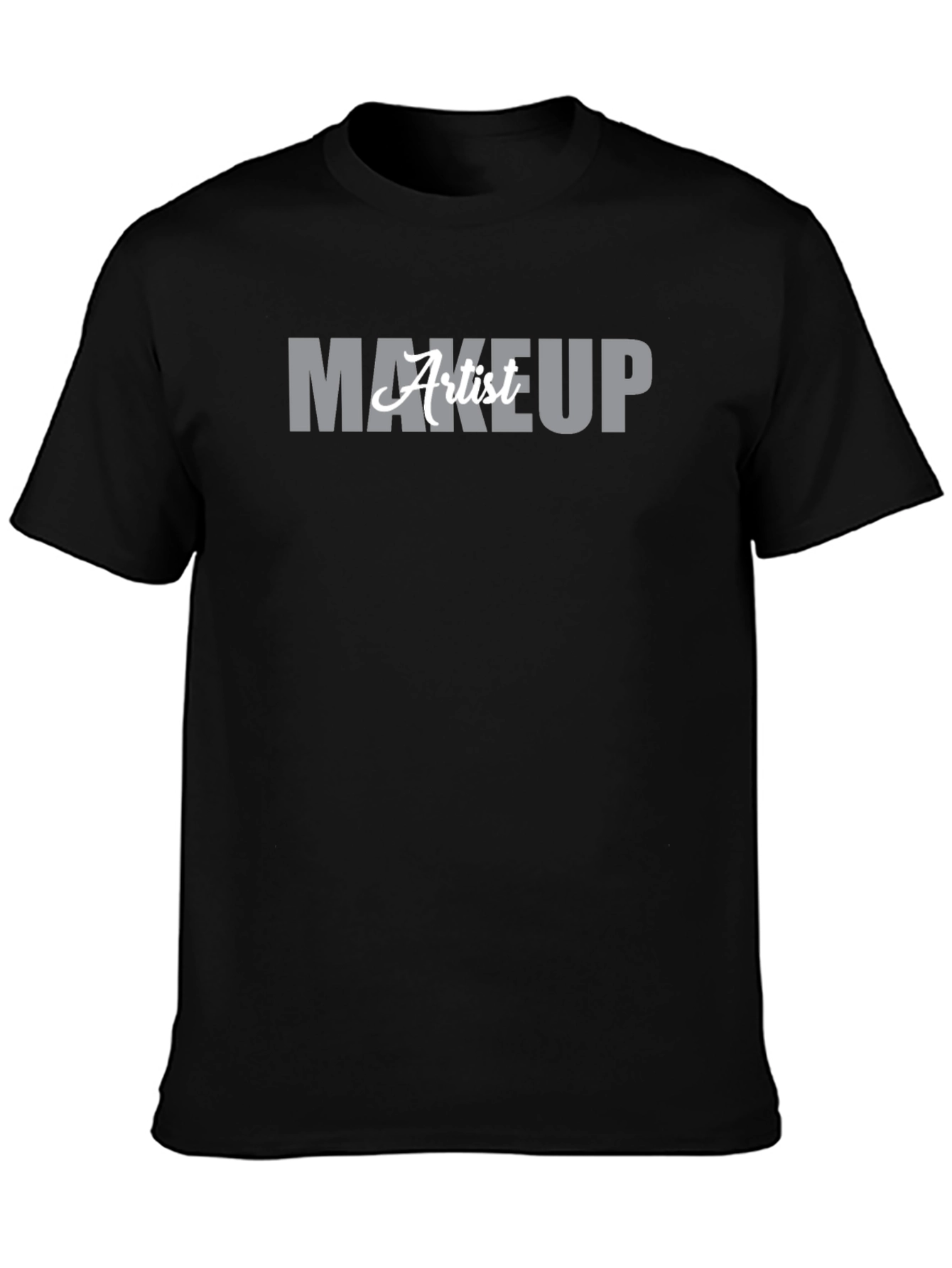 Black Makeup Artist Graphic T-Shirt - Black view 3