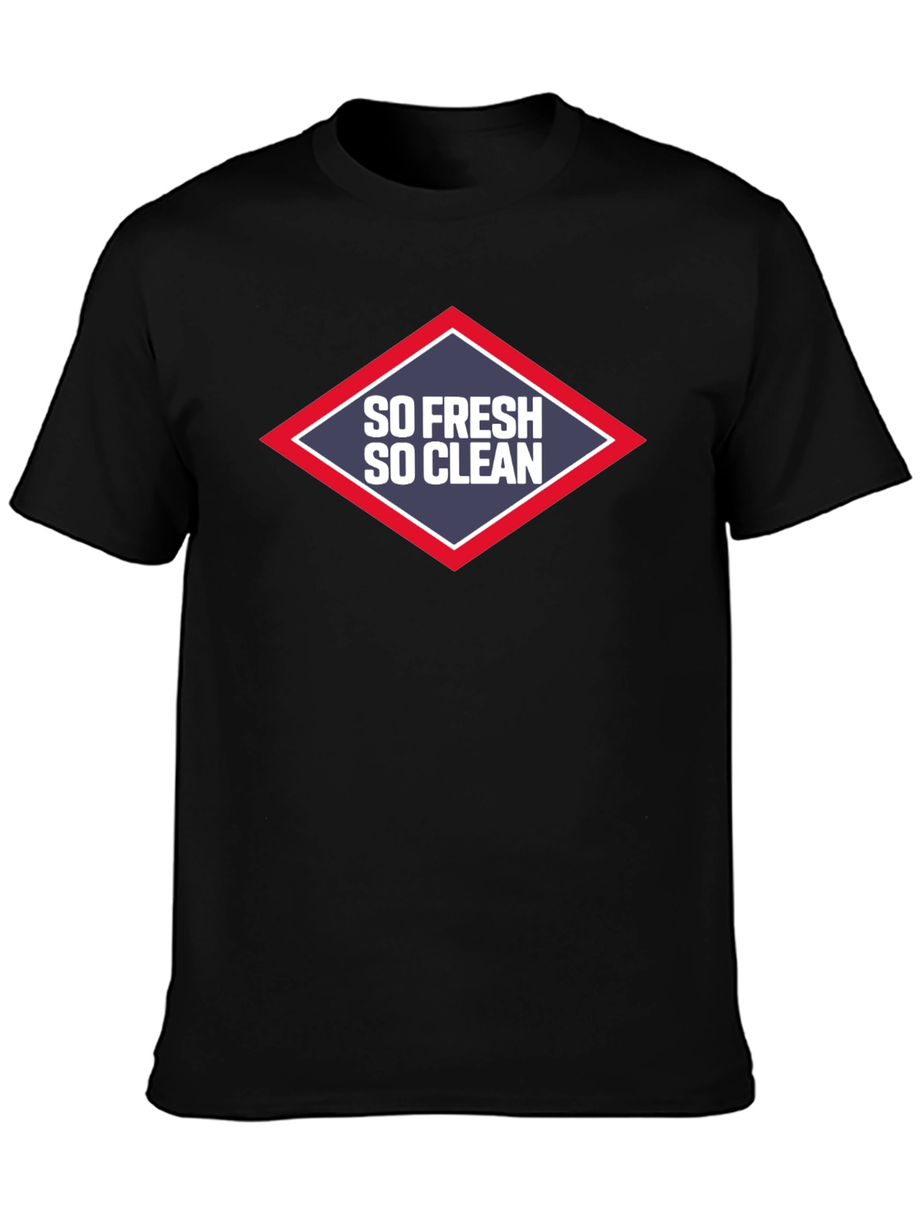 Black So Fresh So Clean Graphic Tee - Classic Black T-Shirt view 3