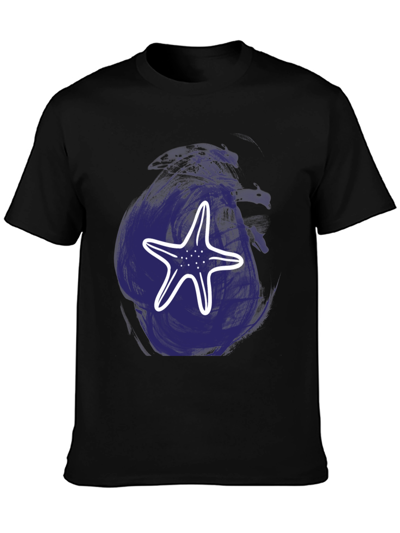 Black Starfish Graphic T-Shirt - Casual Comfort view 3