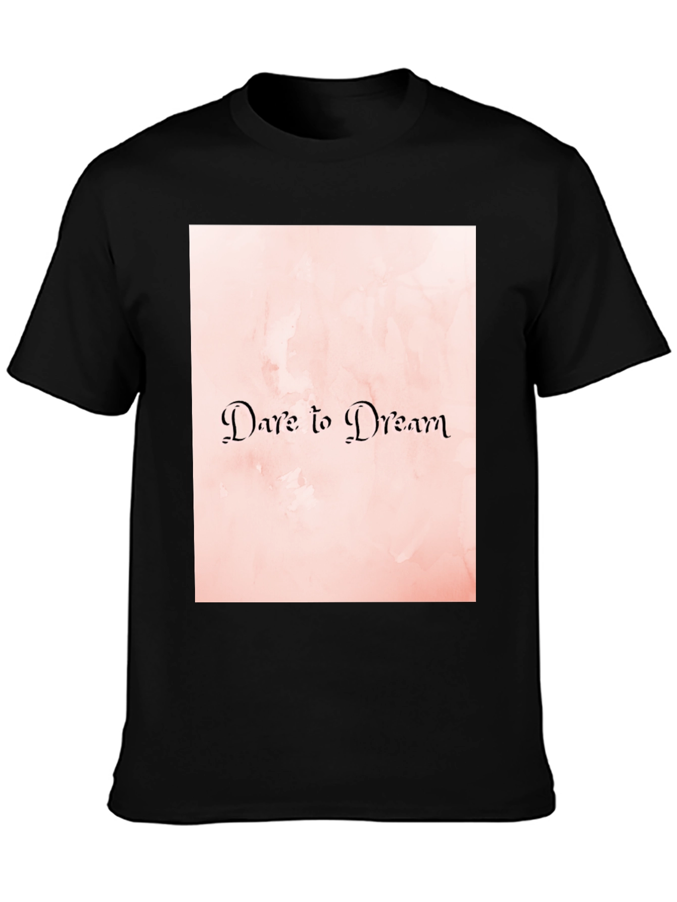 Black Dare to Dream Graphic Tee - Stylish Comfort view 3
