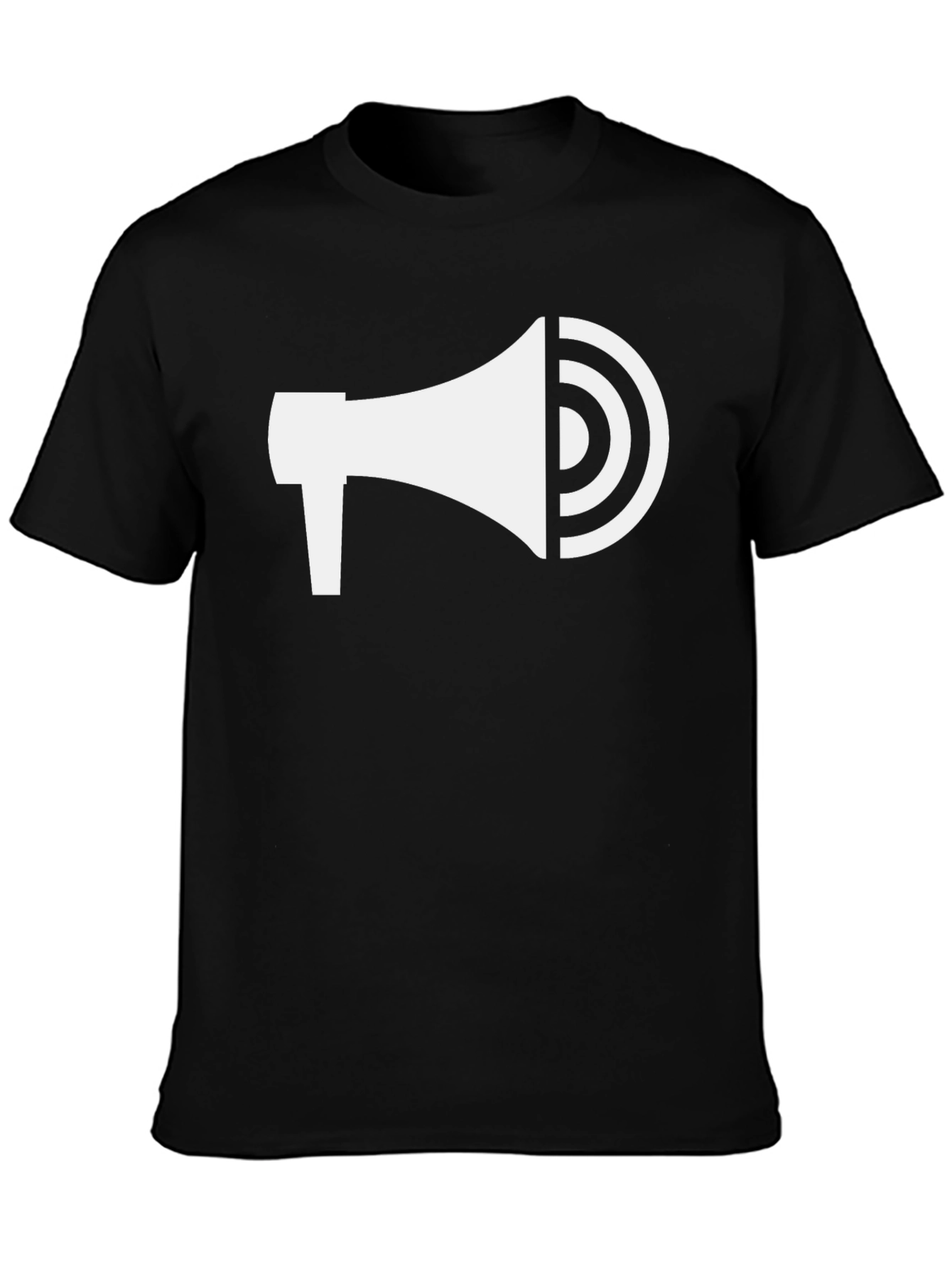 Black Graphic Print Crew Neck T-Shirt view 3