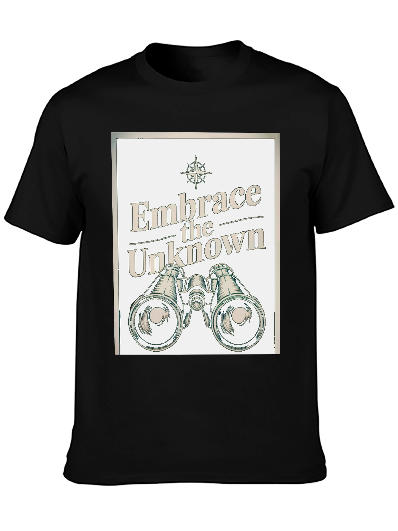 Black Embrace the Unknown Graphic T-Shirt view 3