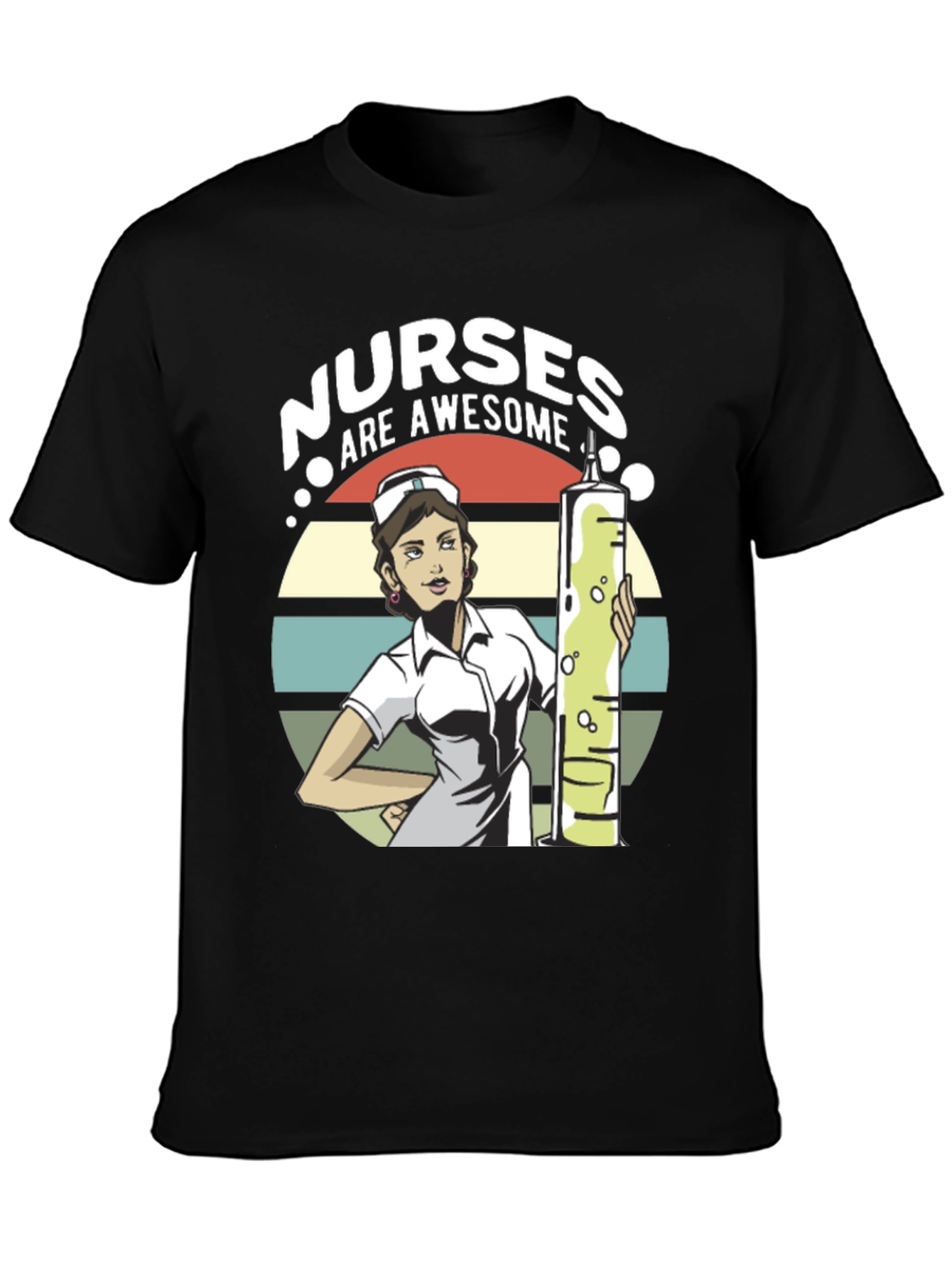 Black Nurses Are Awesome Graphic T-Shirt view 3