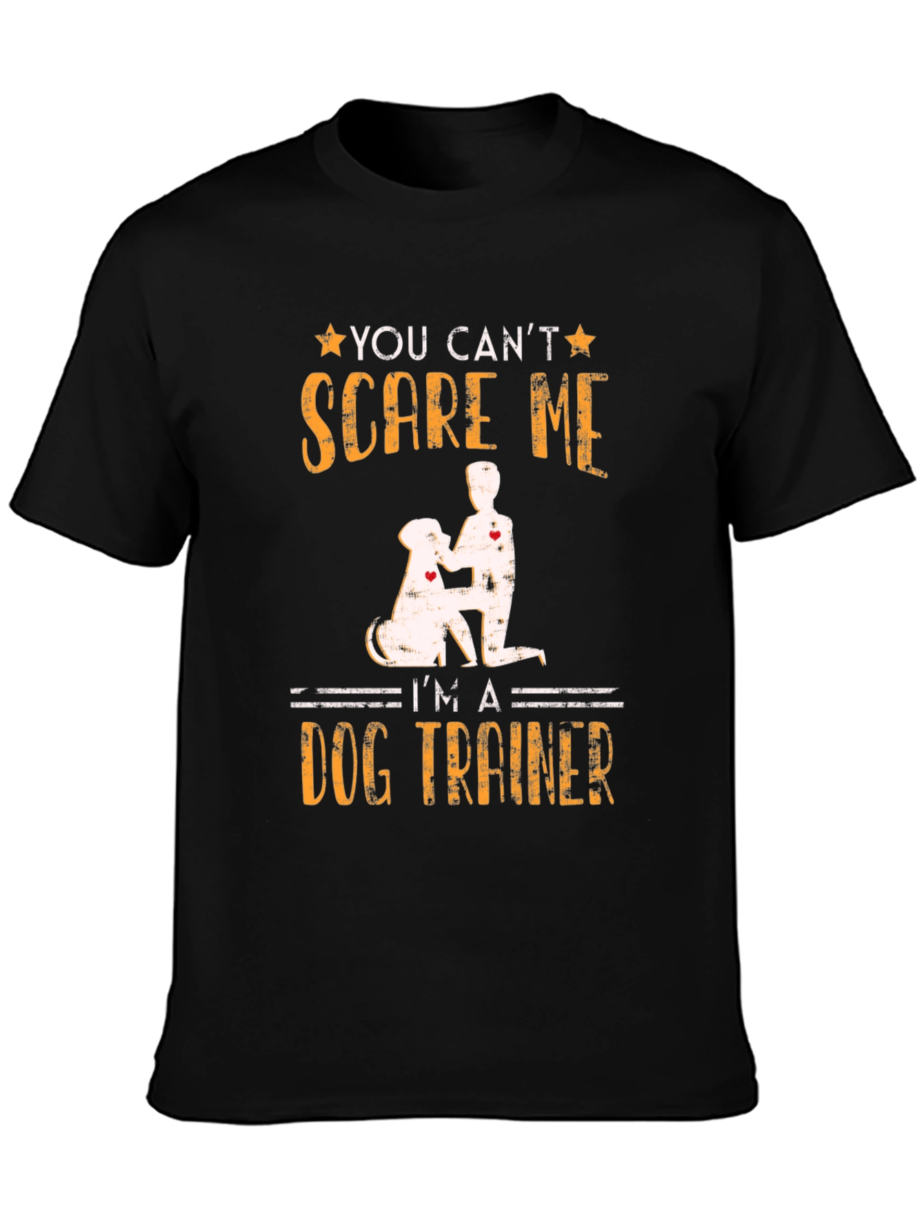 Black Dog Trainer T-Shirt - You Can't Scare Me! view 3
