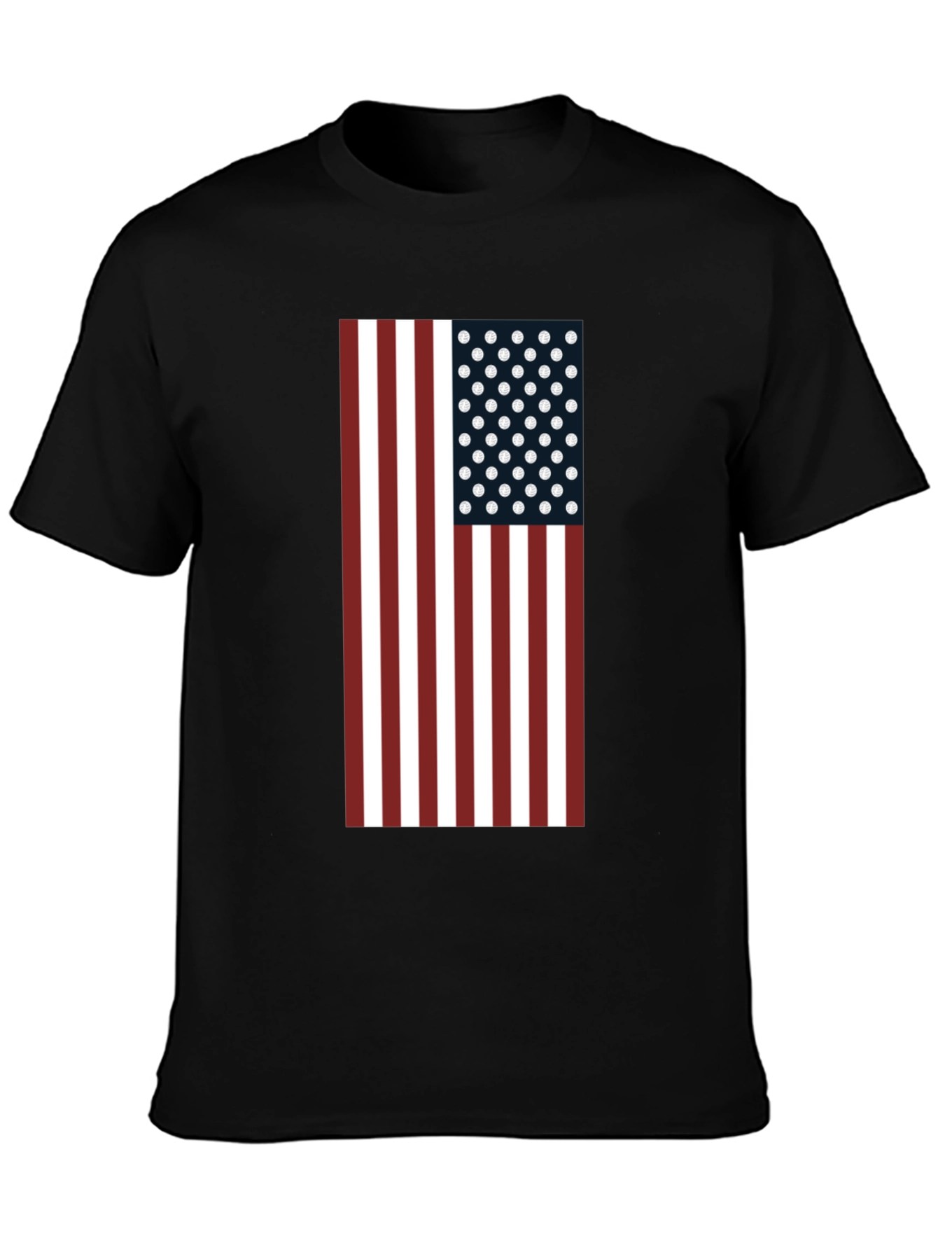 Black American Flag Graphic Tee - Patriotic Style view 3