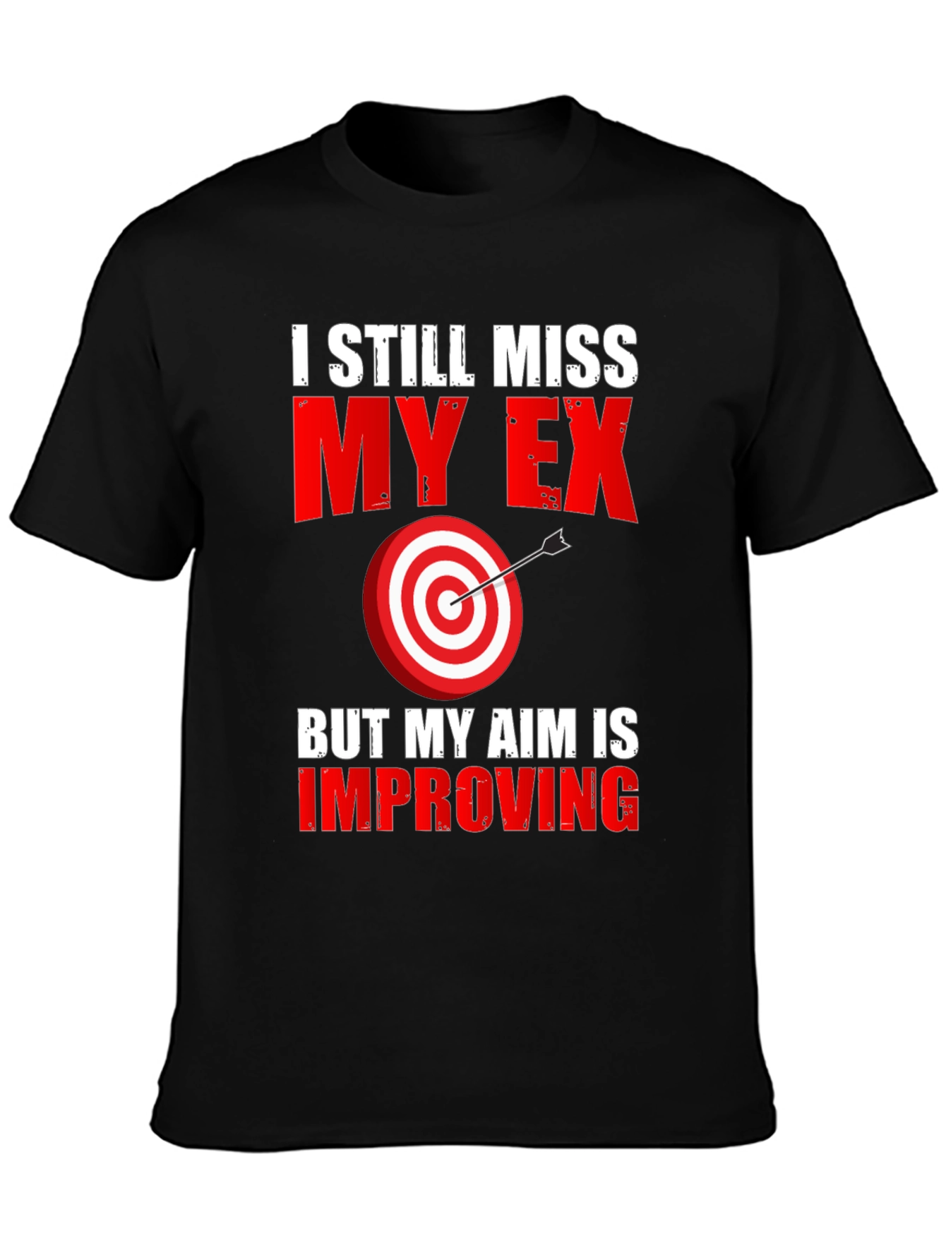 Black I Still Miss My Ex T-Shirt - Funny Graphic Tee view 3