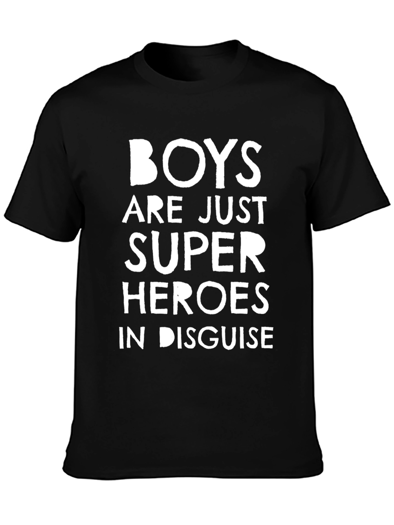 Black Boys are Super Heroes T-Shirt - Black Graphic Tee view 3