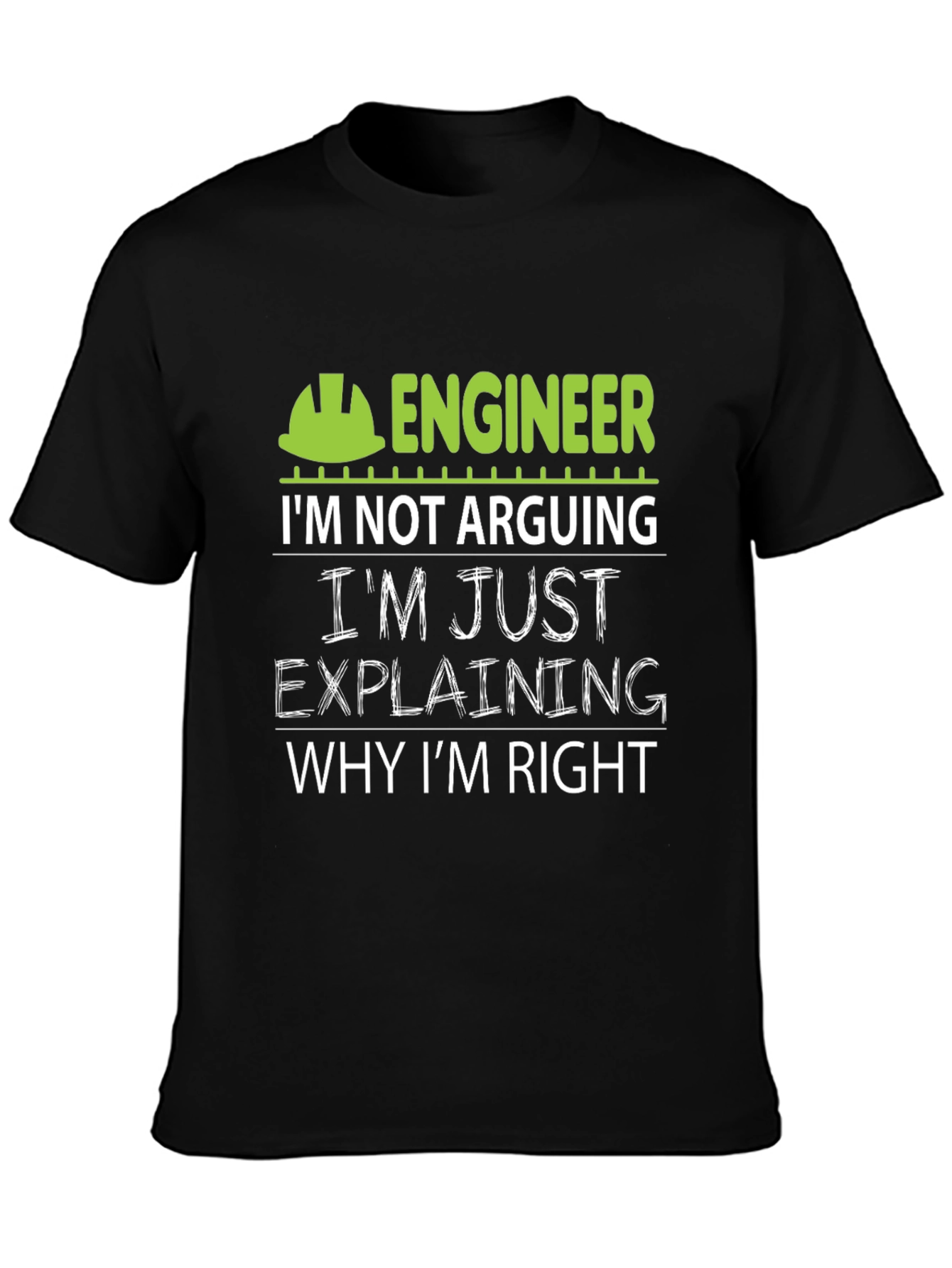 Black Engineer Explaining Humor T-Shirt view 3