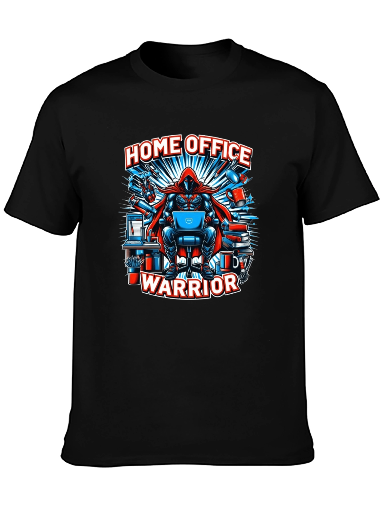 Home Office Warrior T-Shirt - Gamer Geek Tee - 3