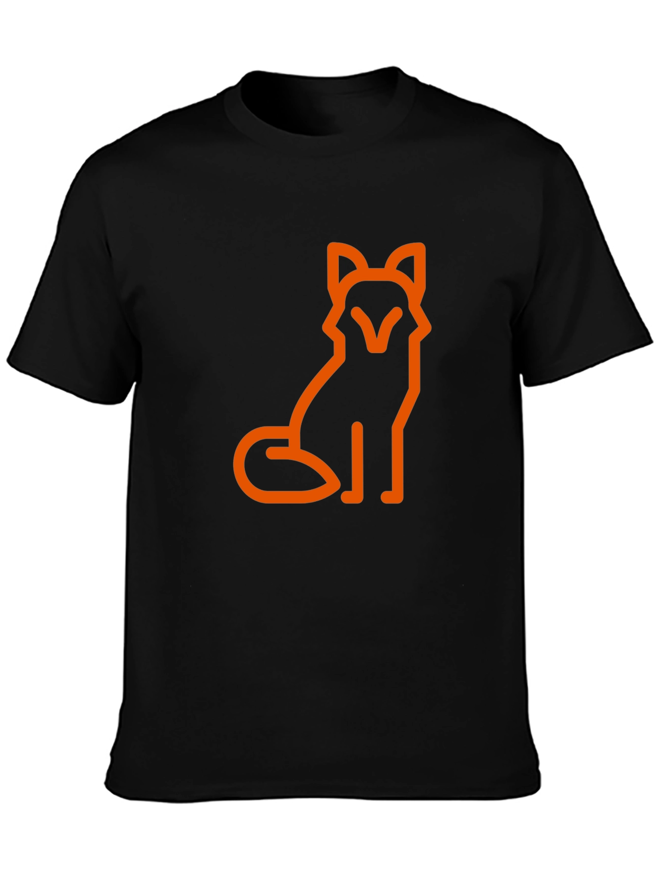 Black Fox Graphic Tee - Black Casual Shirt view 3