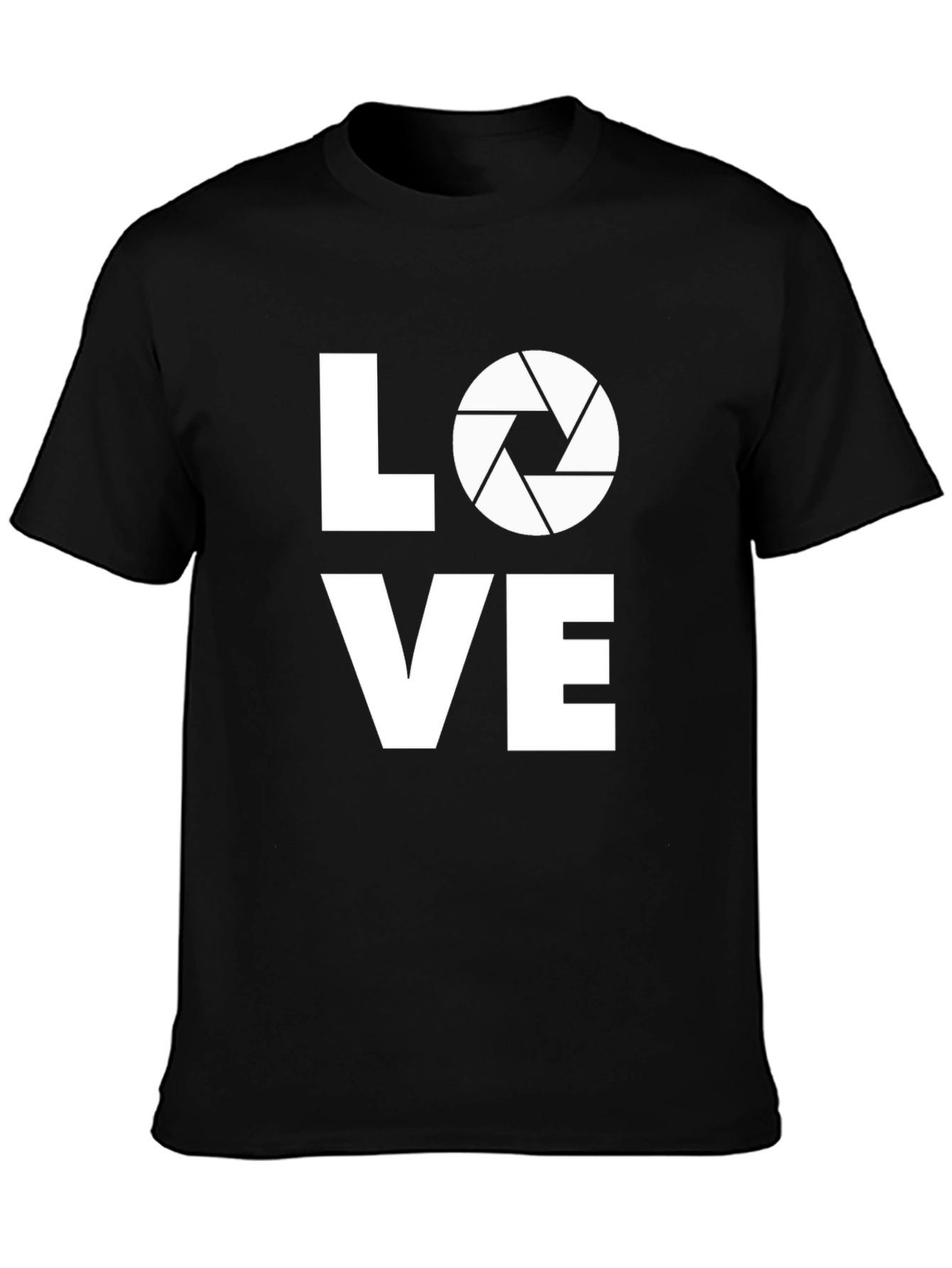 Black Photographer Love Graphic T-Shirt - Black view 3