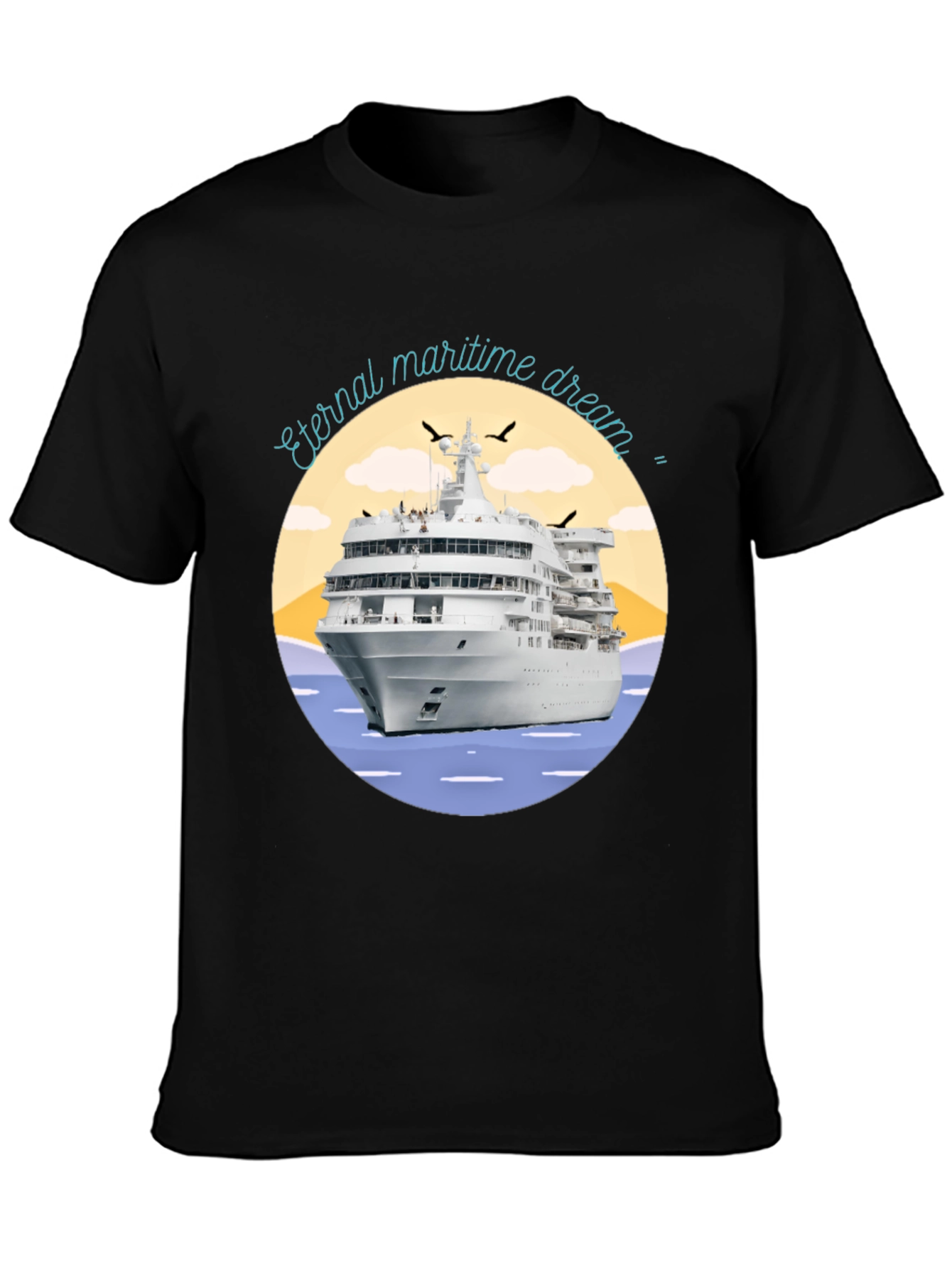 Black Eternal Maritime Dream Graphic T-Shirt view 3