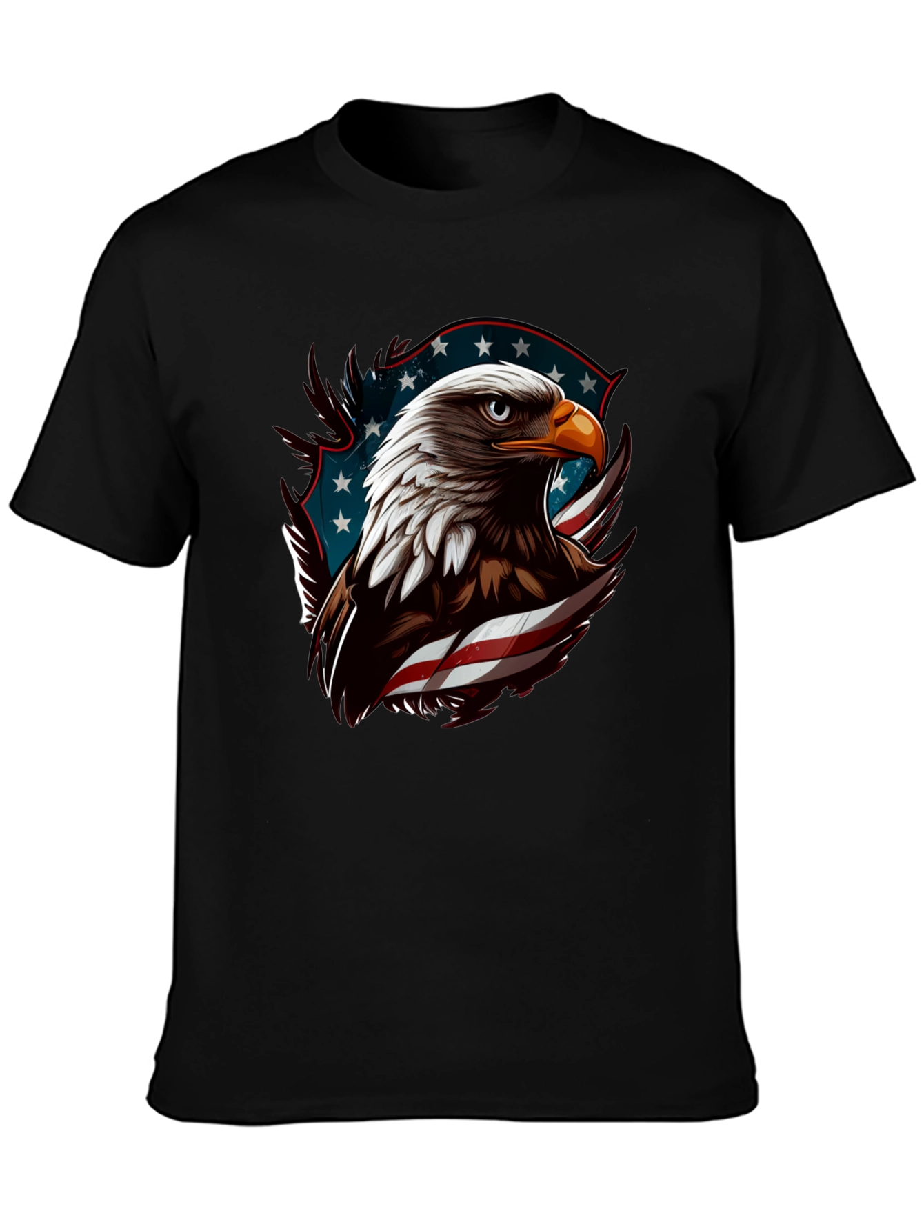 Black American Eagle Graphic Tee view 3