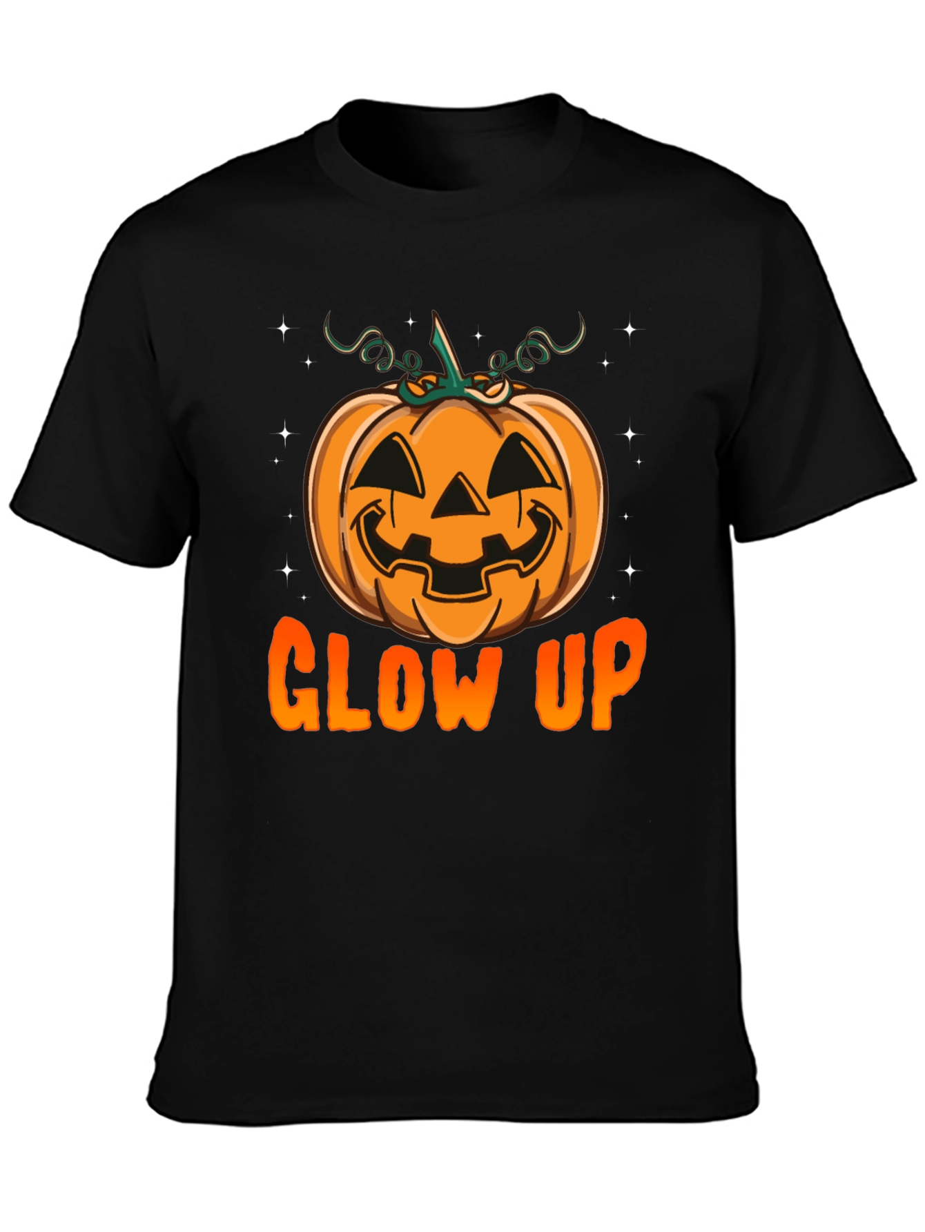 Black Glow Up Pumpkin Graphic Tee view 3