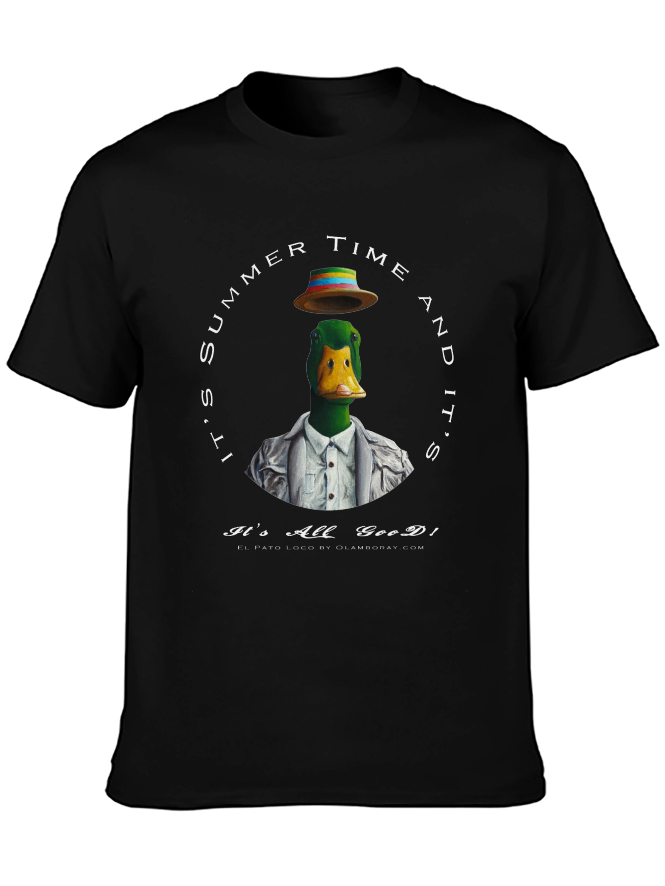 Black Summer Duck T-Shirt - It's All Good! view 3