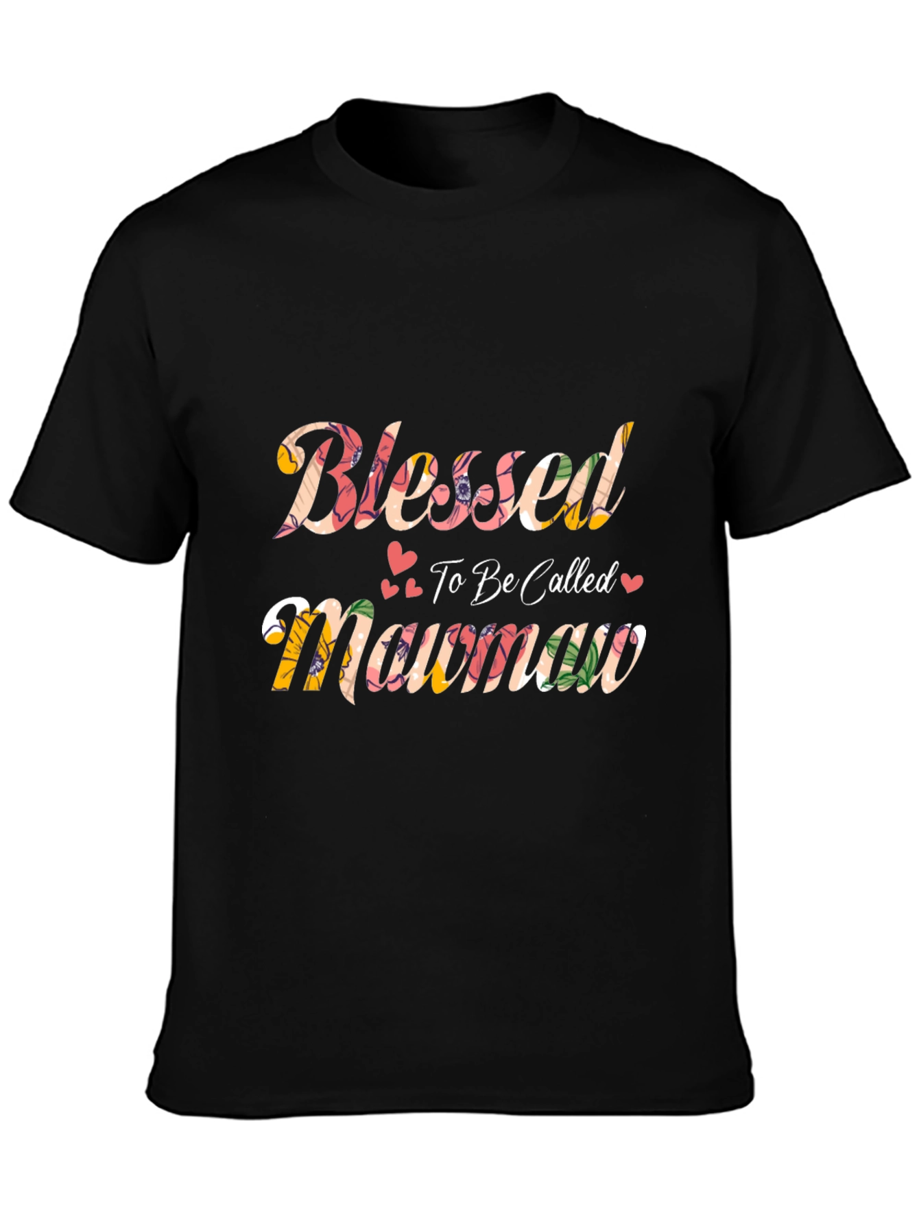 Blessed Mawmaw Floral Graphic T-Shirt - 3