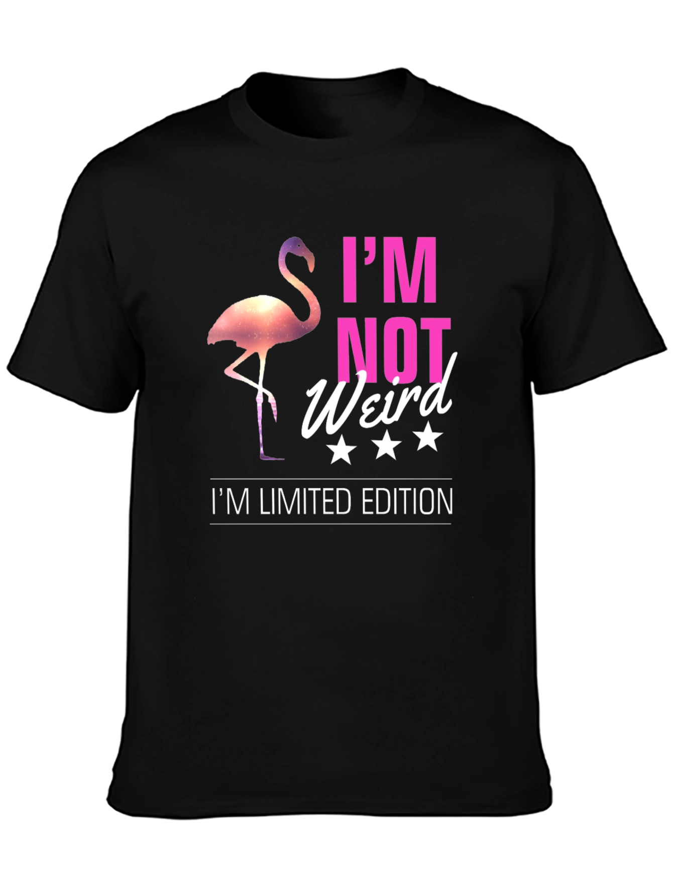 Black I'm Not Weird I'm Limited Edition Graphic T-Shirt view 3