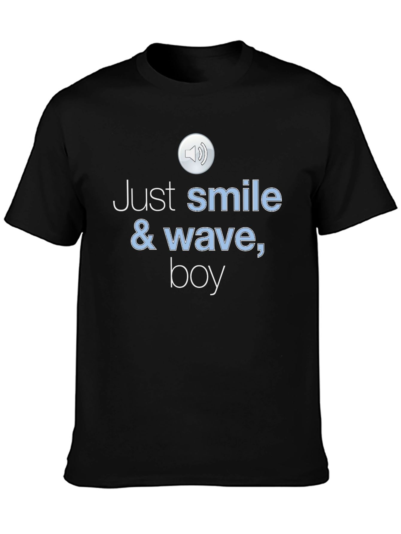 Black Just Smile & Wave Boy T-Shirt view 3