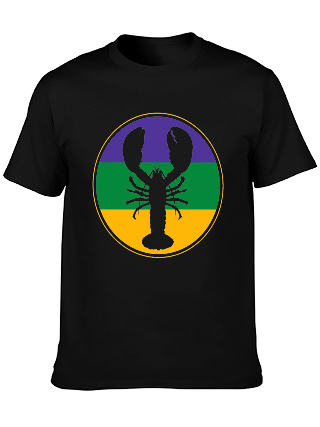 Lobster Mardi Gras T-Shirt - Round Circle - 3