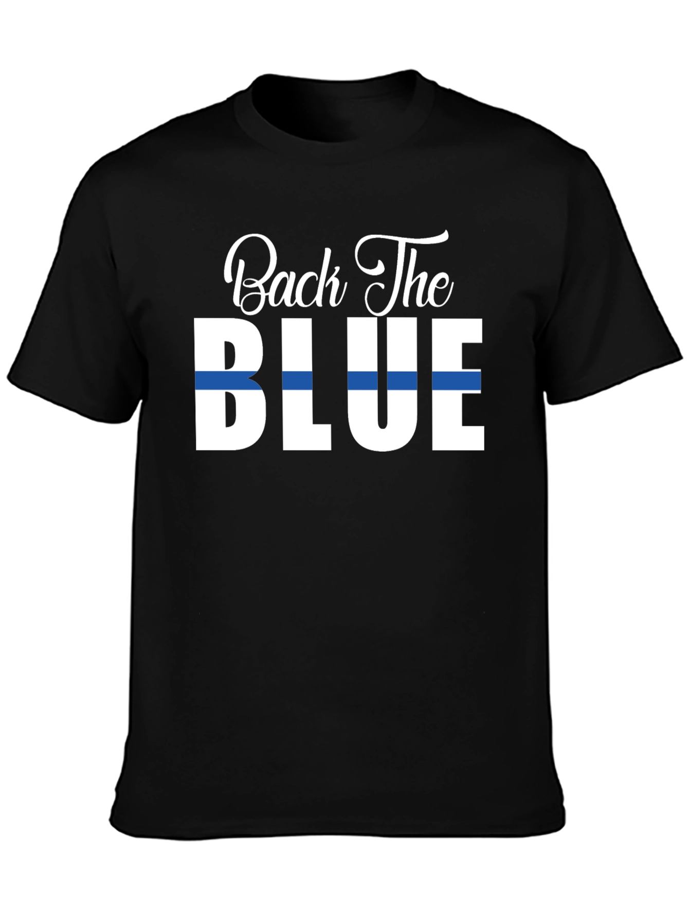 Black Back The Blue Graphic T-Shirt view 3