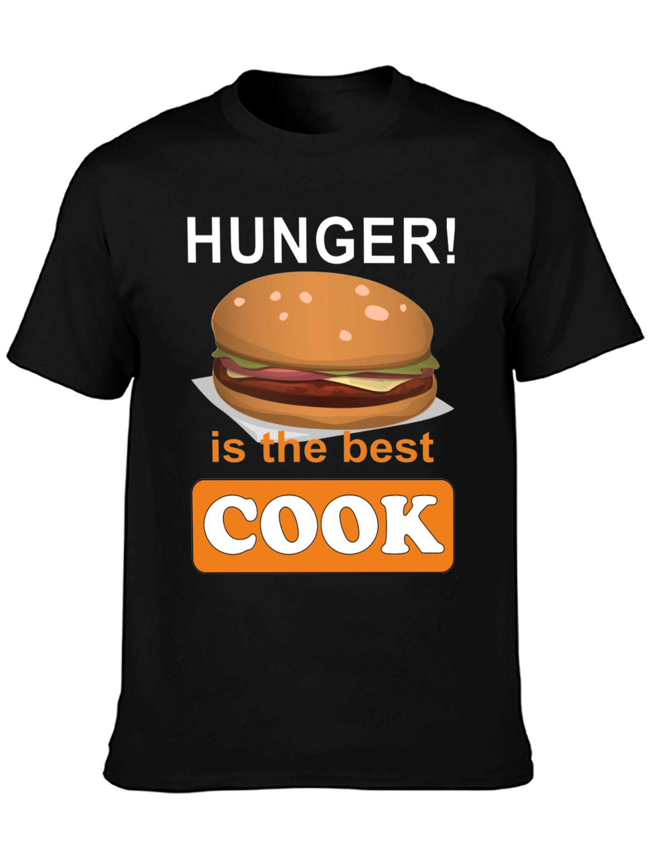 Black Hunger is the Best Cook T-Shirt - Foodie Apparel view 3