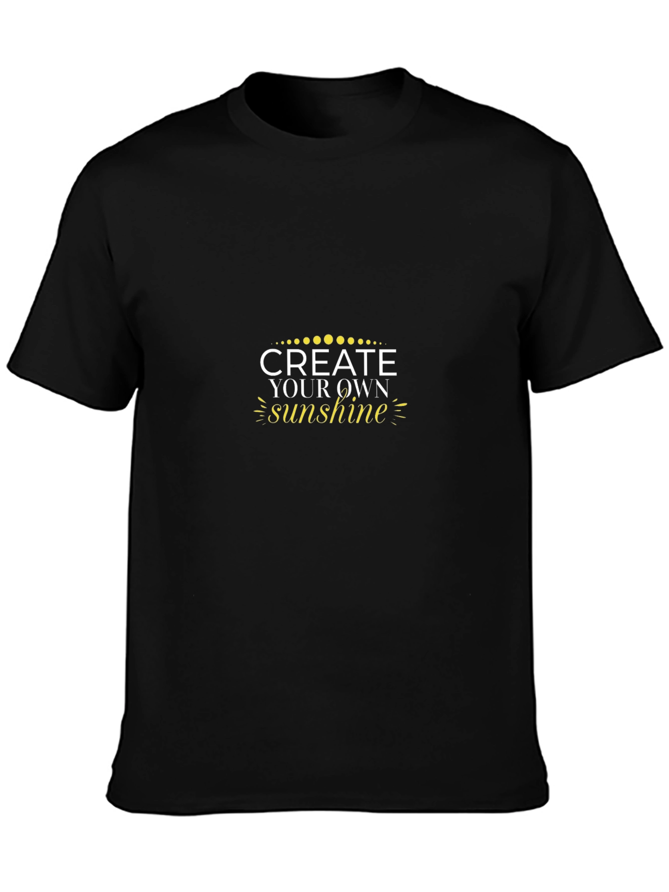 Black Create Your Own Sunshine Graphic Tee - Black view 3