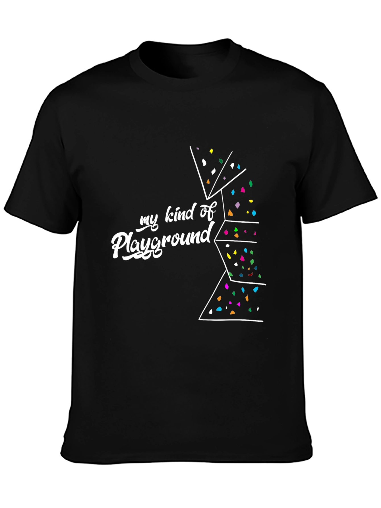 Black Climbing Playground T-Shirt view 3