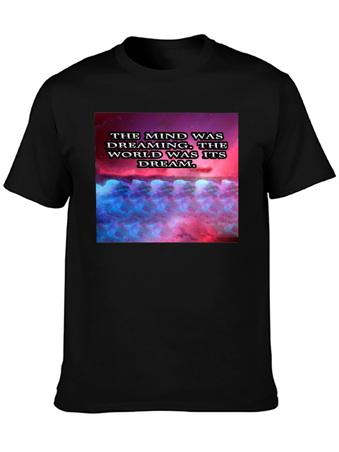 Black Mind Dreaming T-Shirt - Unique Graphic Tee view 3