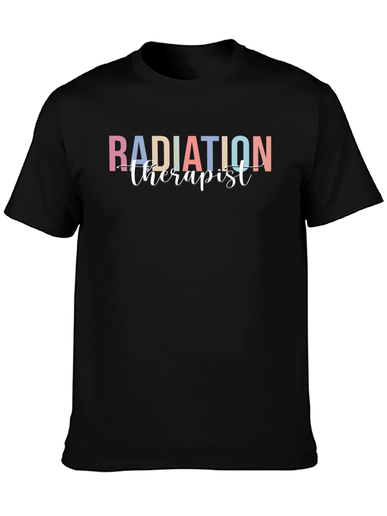 Black Radiation Therapist T-Shirt view 3