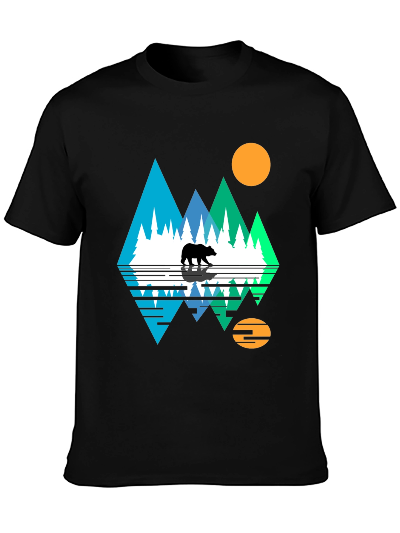 Black Bear Mountain Graphic T-Shirt view 3