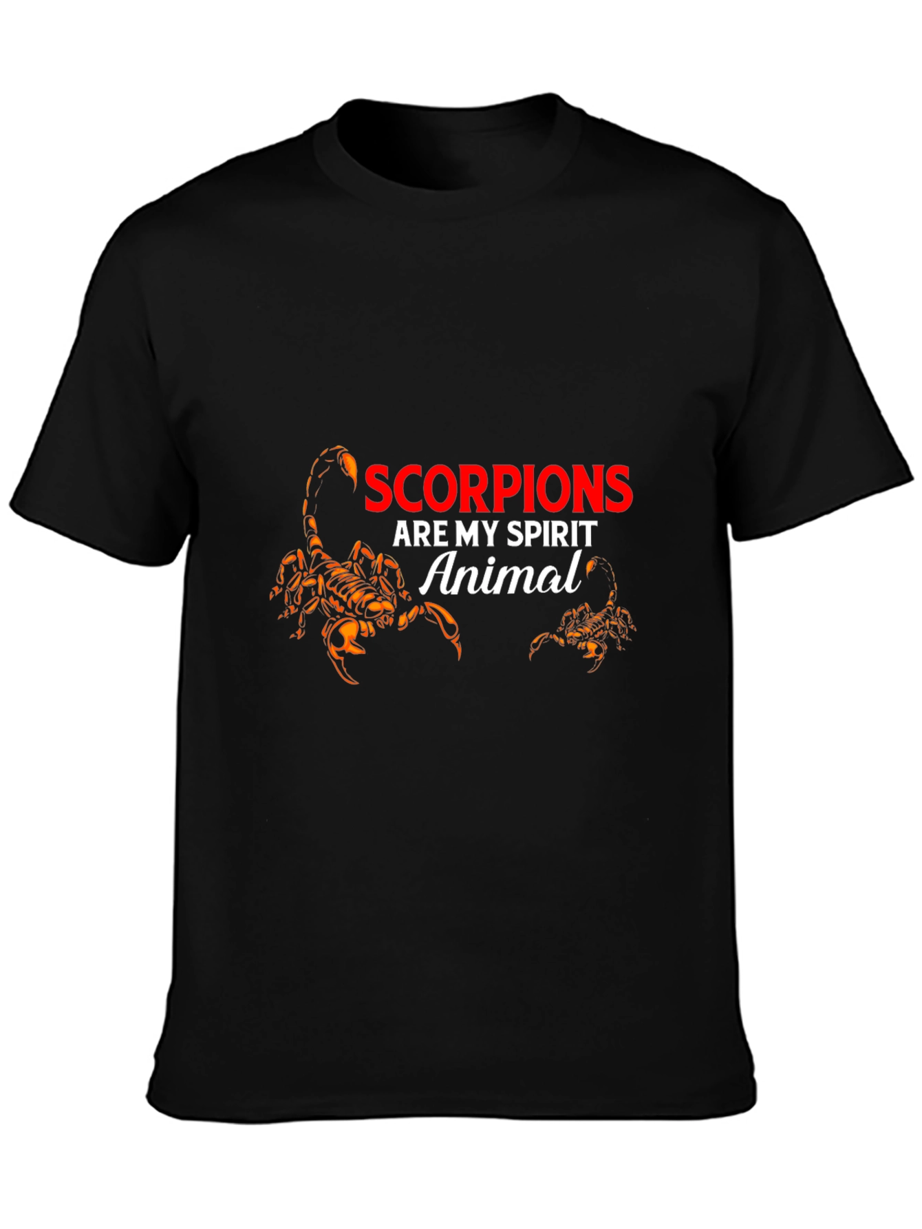 Scorpion Spirit Animal Graphic T-Shirt - Black - 3