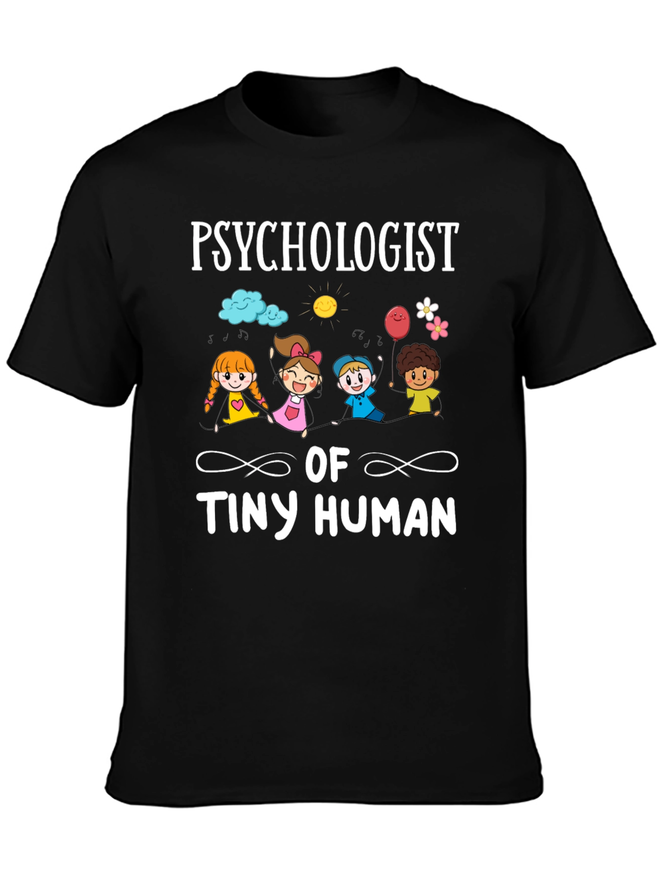 Black Psychologist of Tiny Human T-Shirt view 3