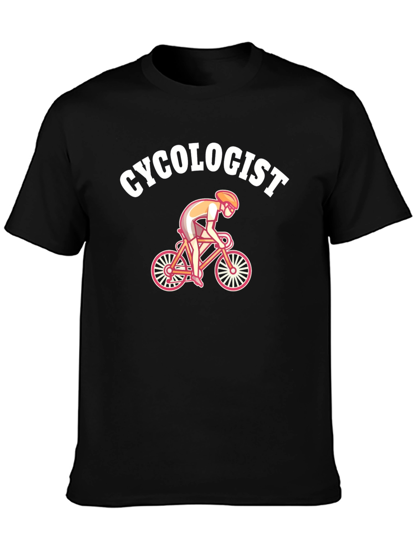 Black Cyclogist Graphic Tee - Cycling Enthusiast view 3