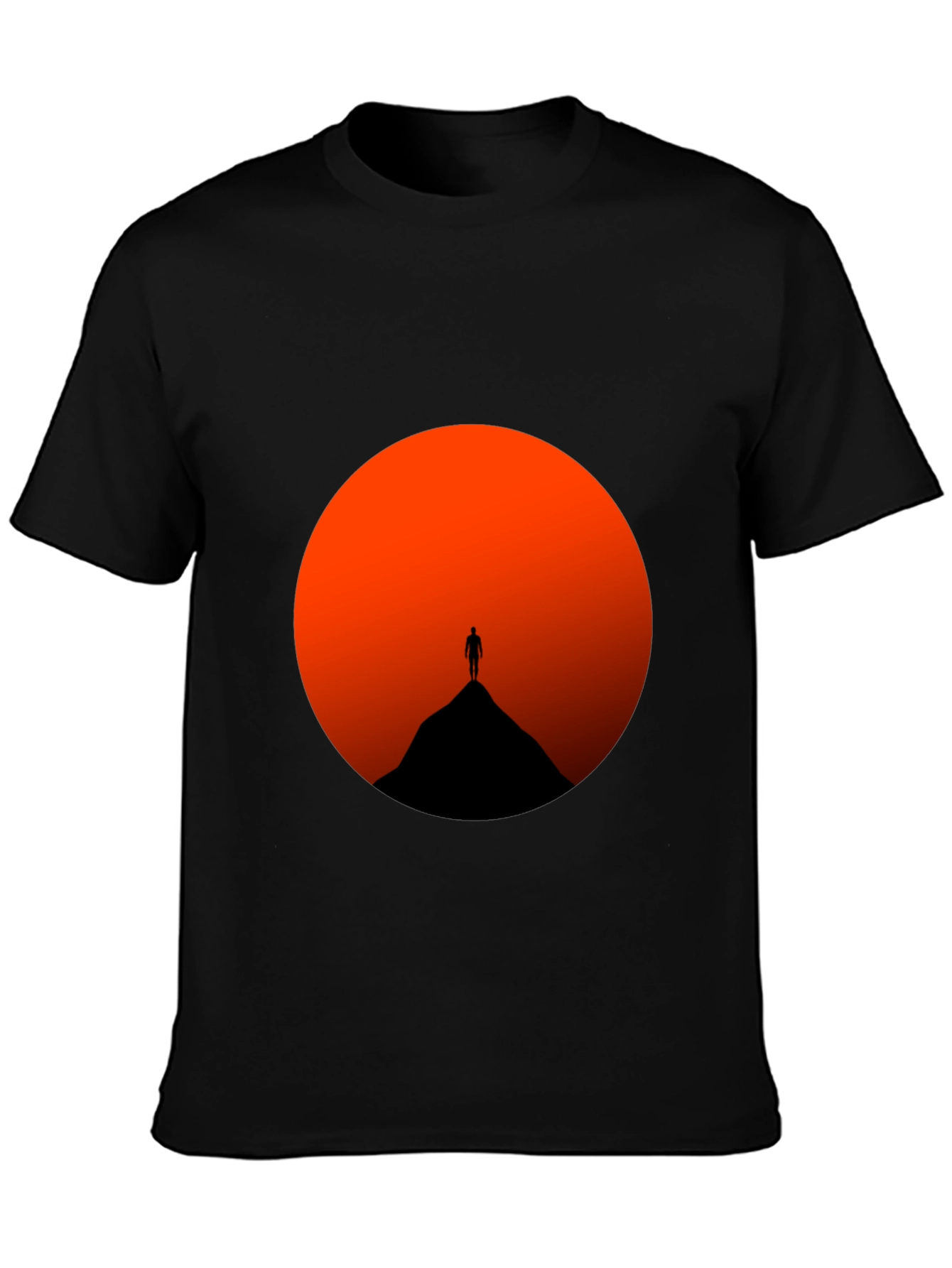 Black Sunset Silhouette T-Shirt - Mens Graphic Tee view 3