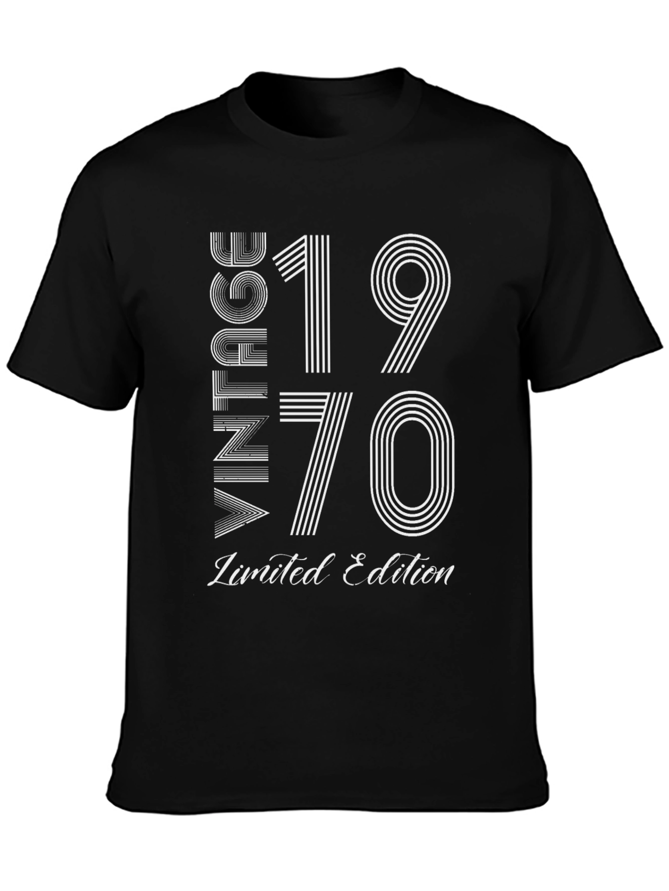 Black Vintage 1970 Limited Edition Graphic Tee view 3
