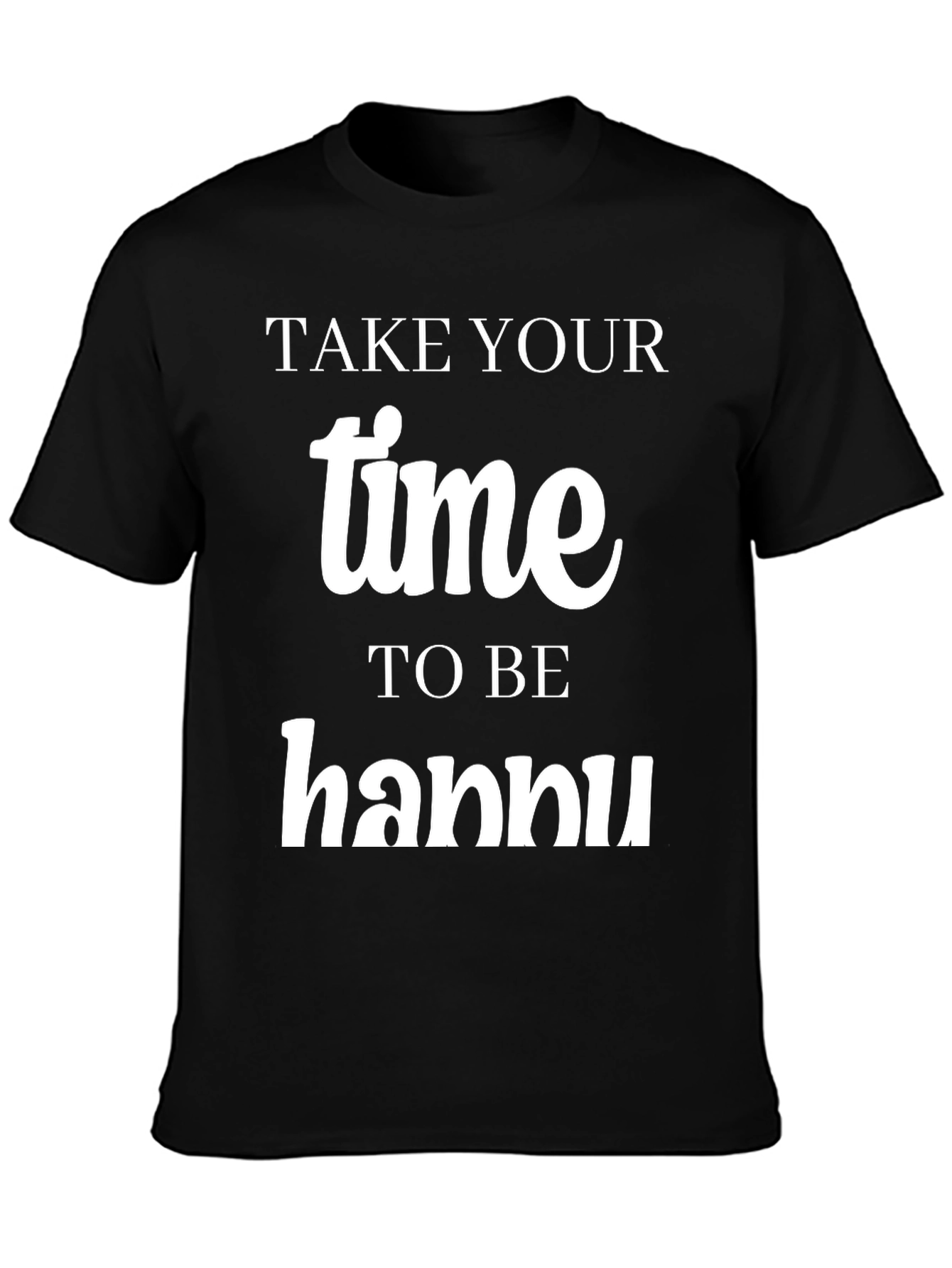 Black Take Your Time Hannu T-Shirt view 3