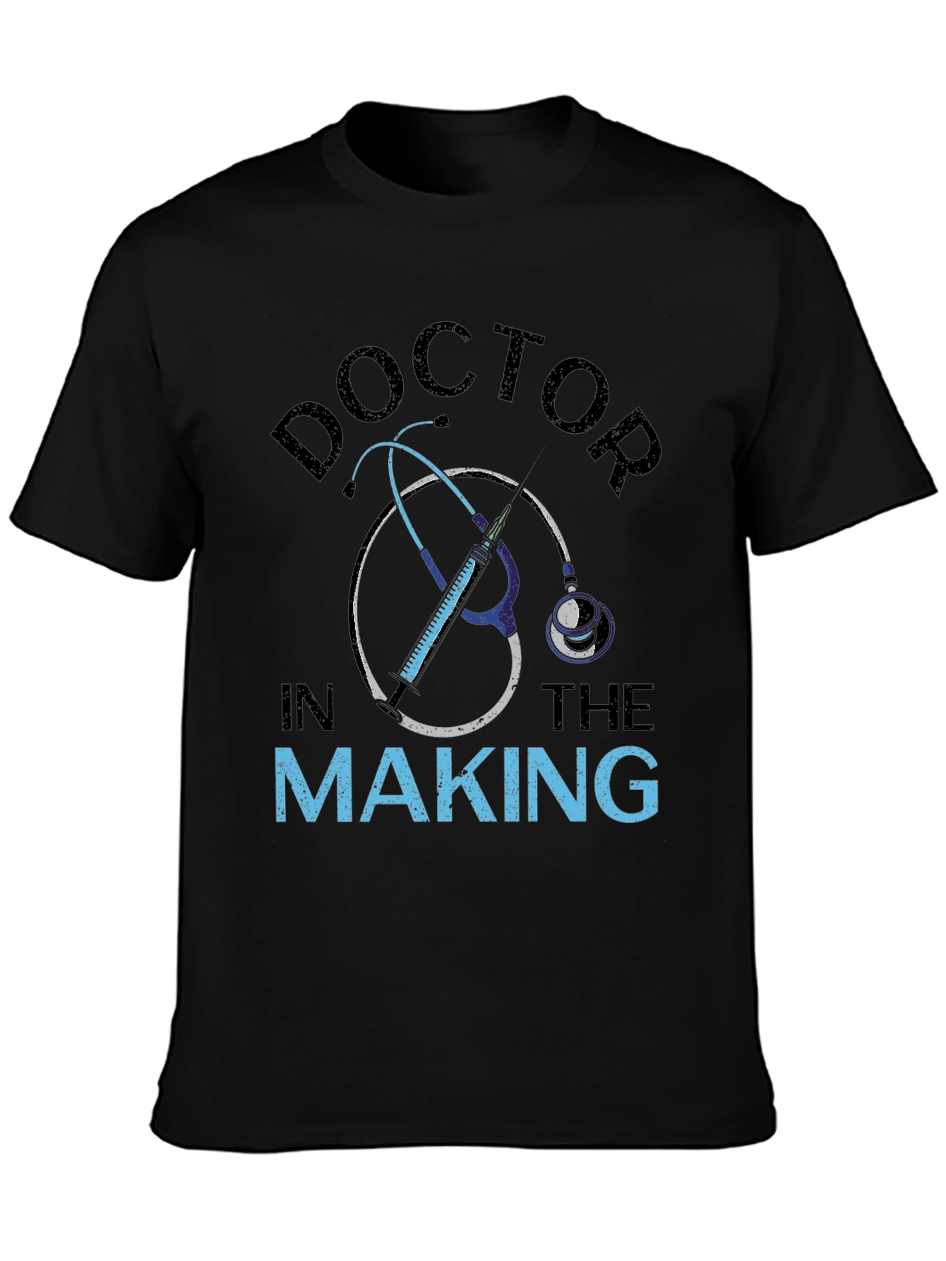 Black Doctor In The Making Graphic T-Shirt view 3