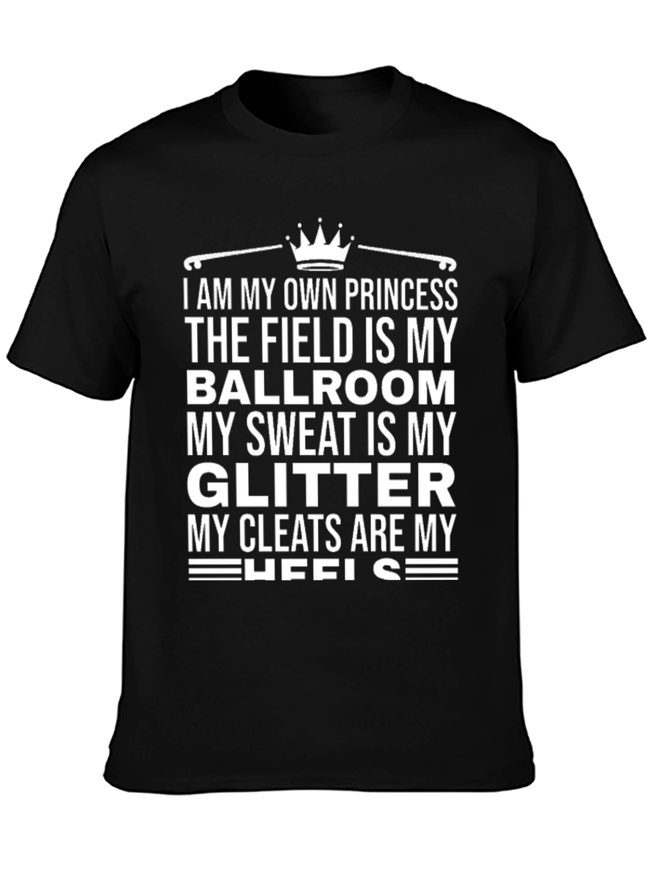 Black I Am My Own Princess T-Shirt view 3